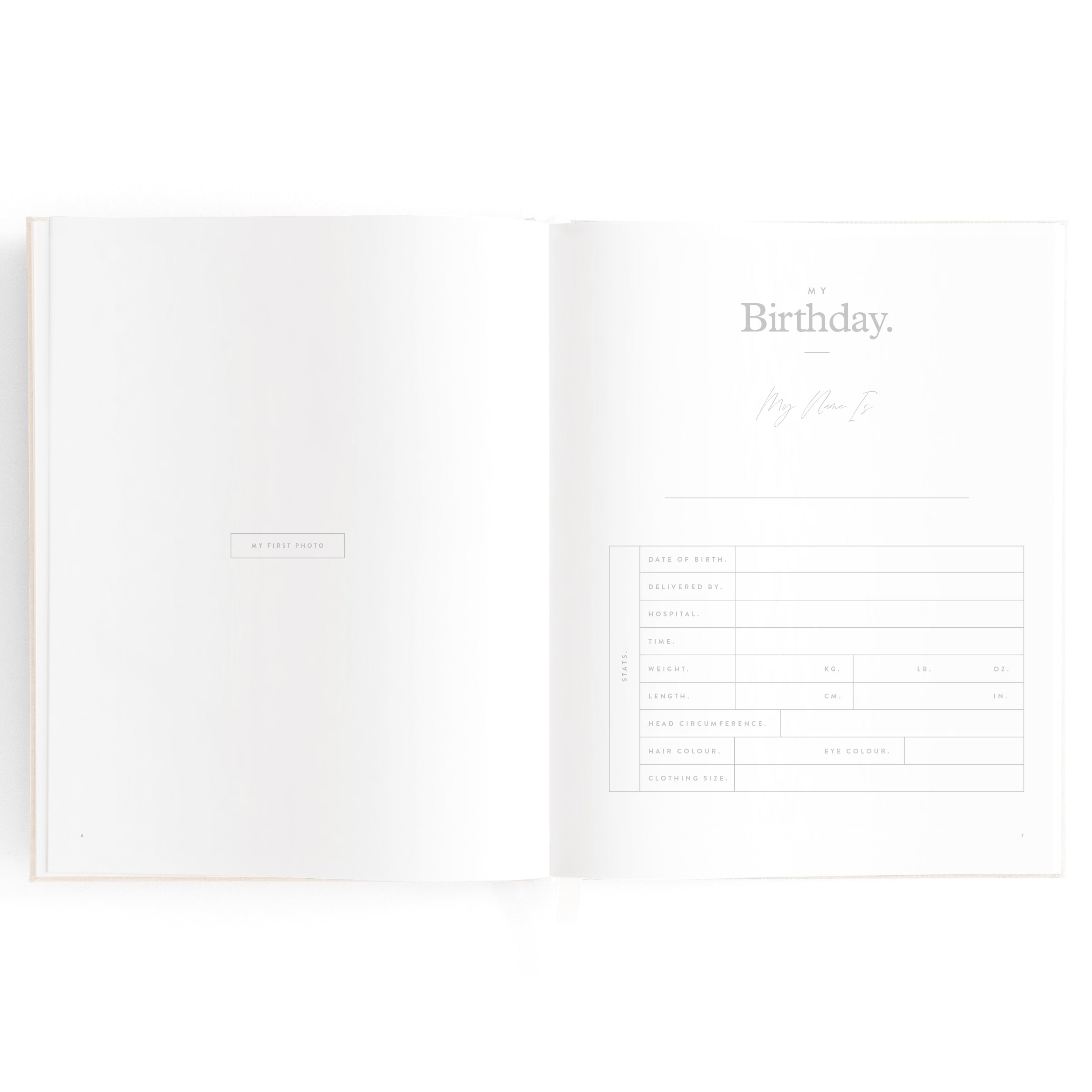 Fox & Fallow -  Baby Book - Cloud Stripe