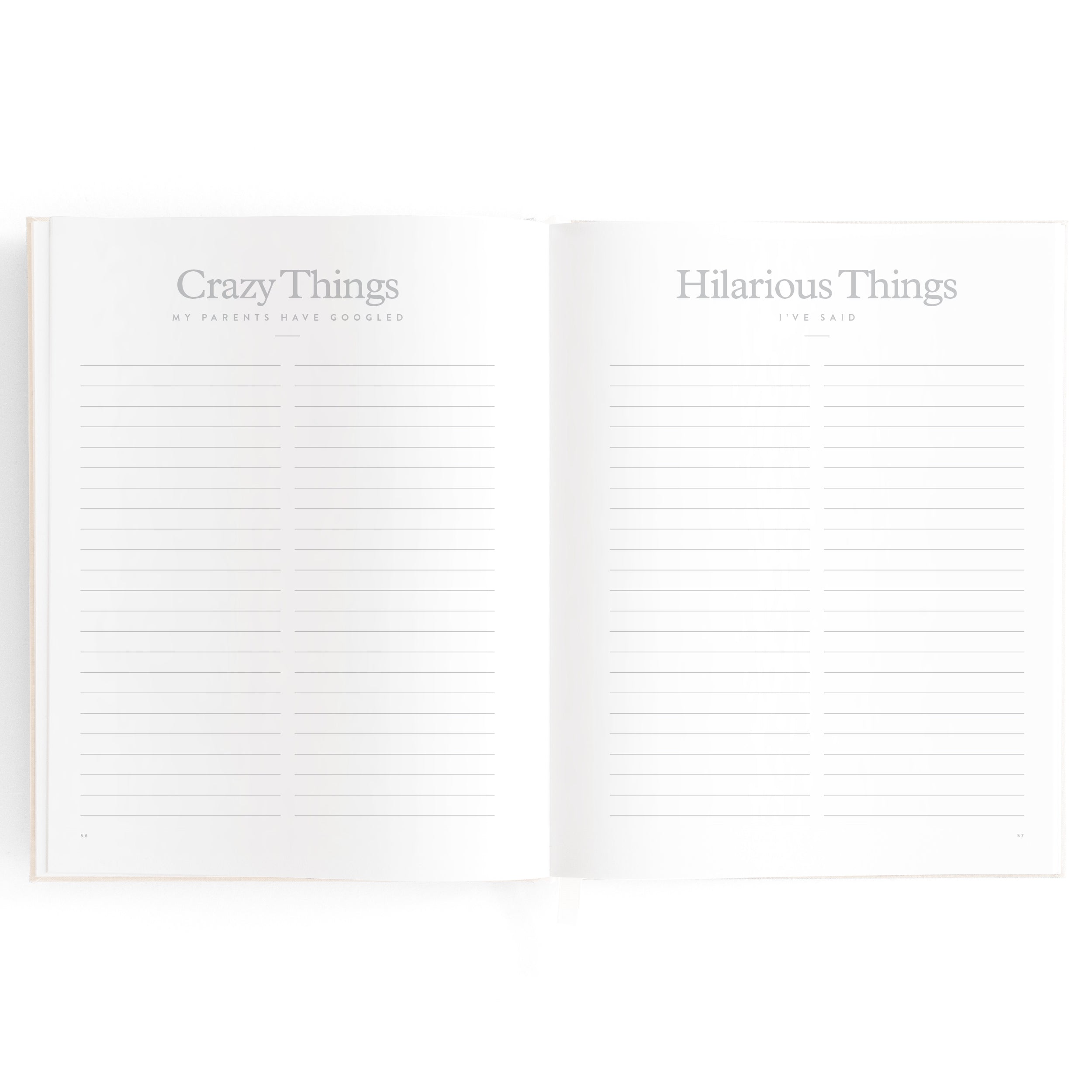 Fox & Fallow -  Baby Book - Cloud Stripe