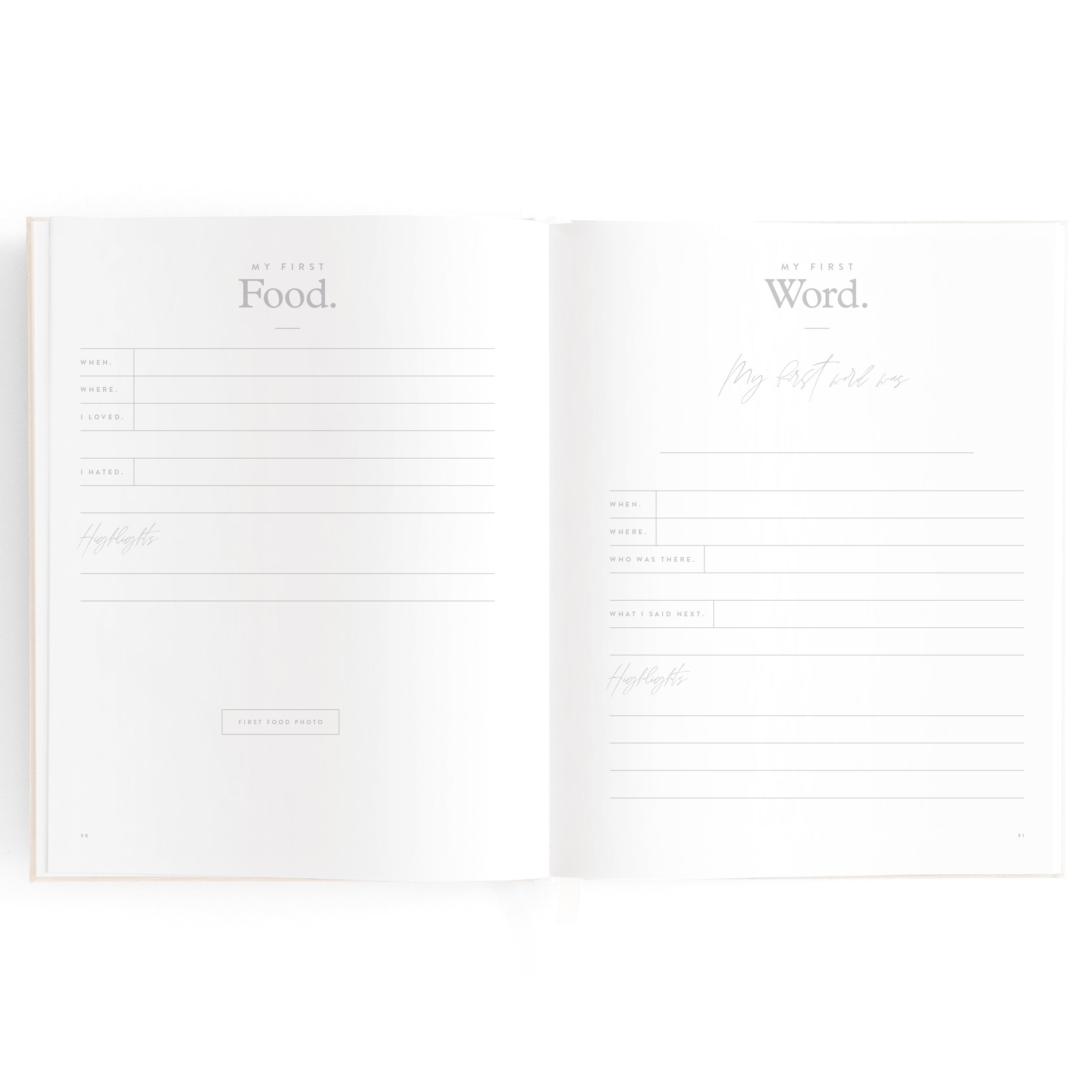 Fox & Fallow -  Baby Book - Cloud Stripe