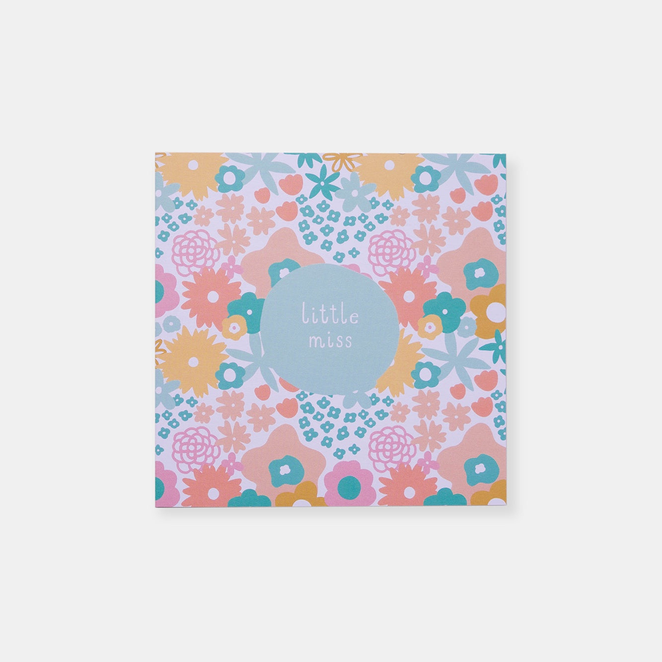 Two Little Ducklings - Greeting Card - Baby Girl - Flower Garden