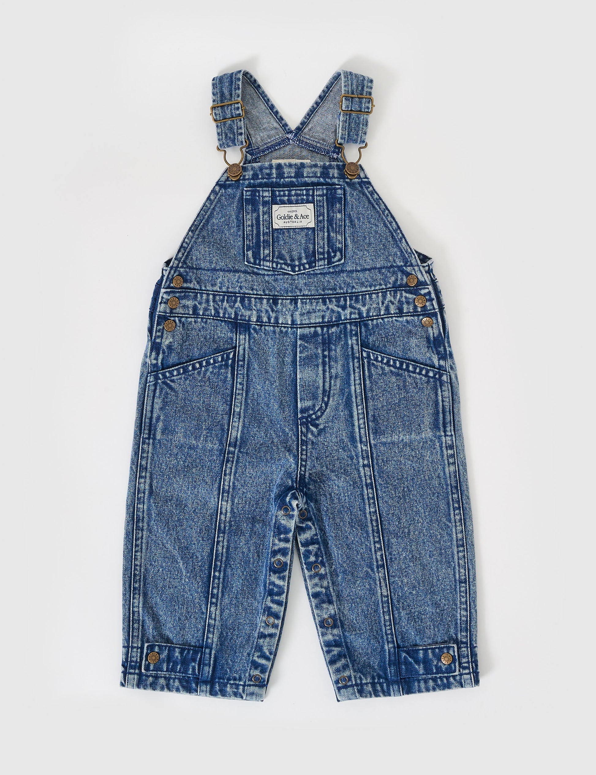 Goldie & Ace - Blake Vintage Washed Denim Overalls