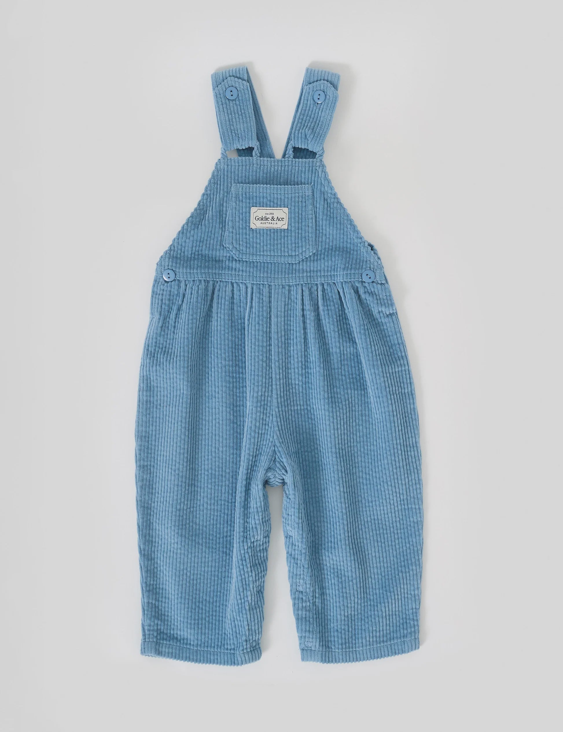 Goldie & Ace - Sammy Corduroy Overalls Duck Egg