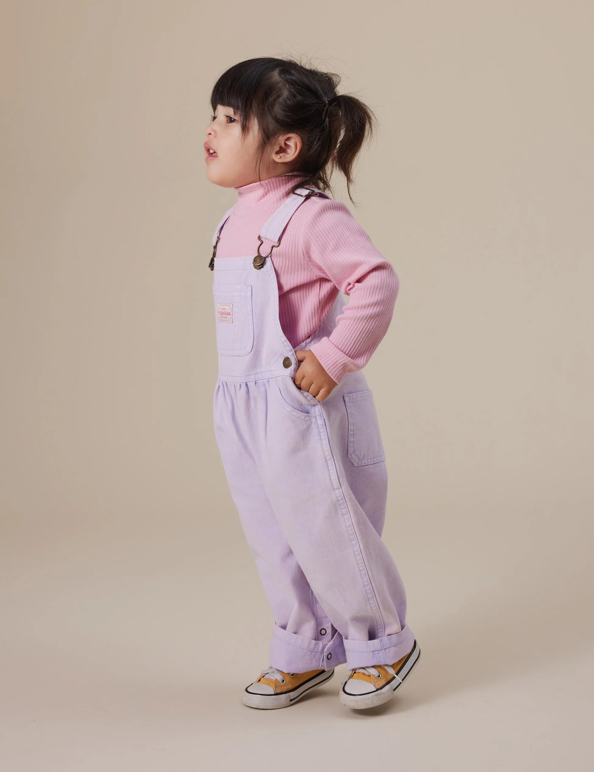 Goldie + Ace - Sweet Pea Embroidered Rib Skivvy