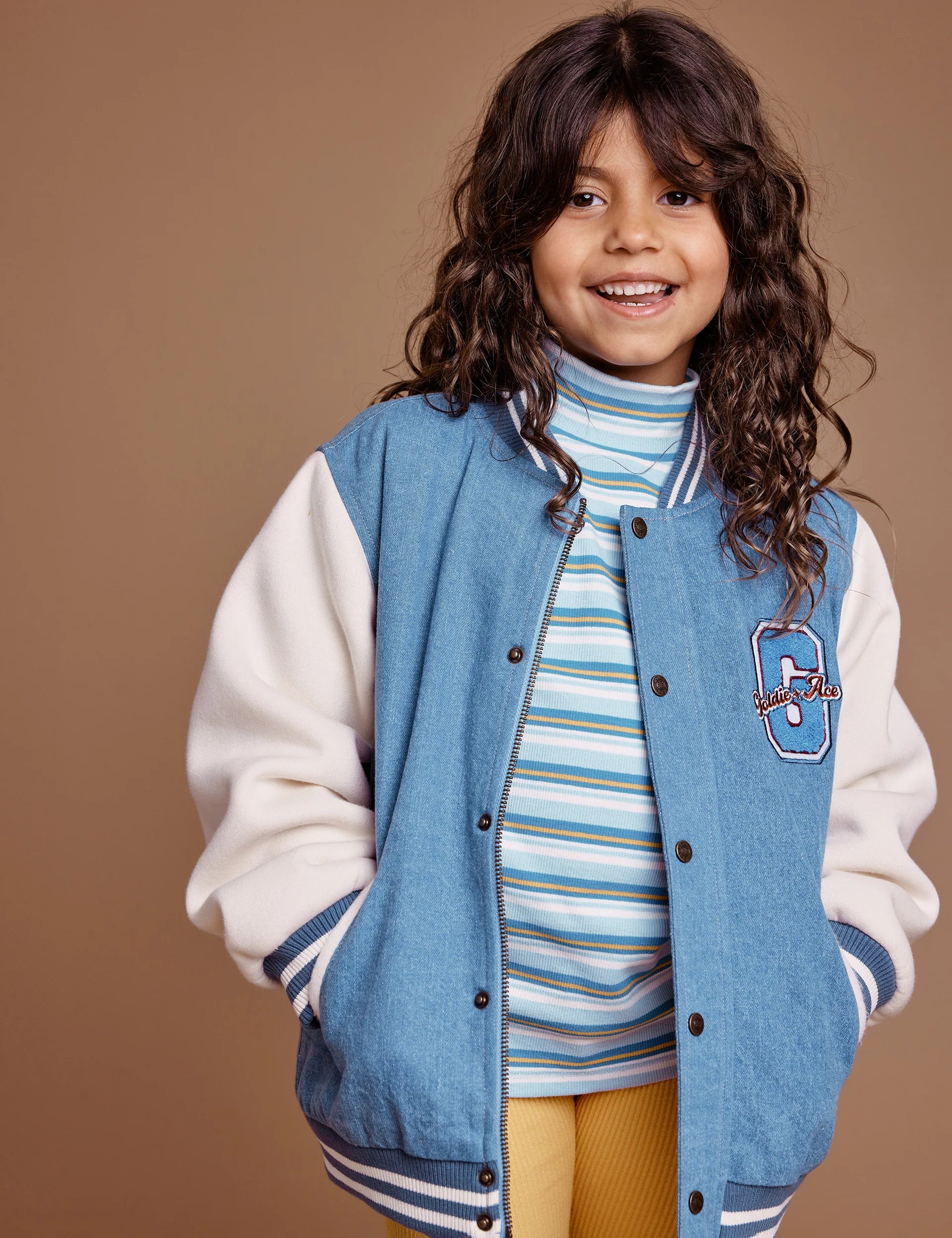 Goldie + Ace - Freddie Varsity Bomber Jacket