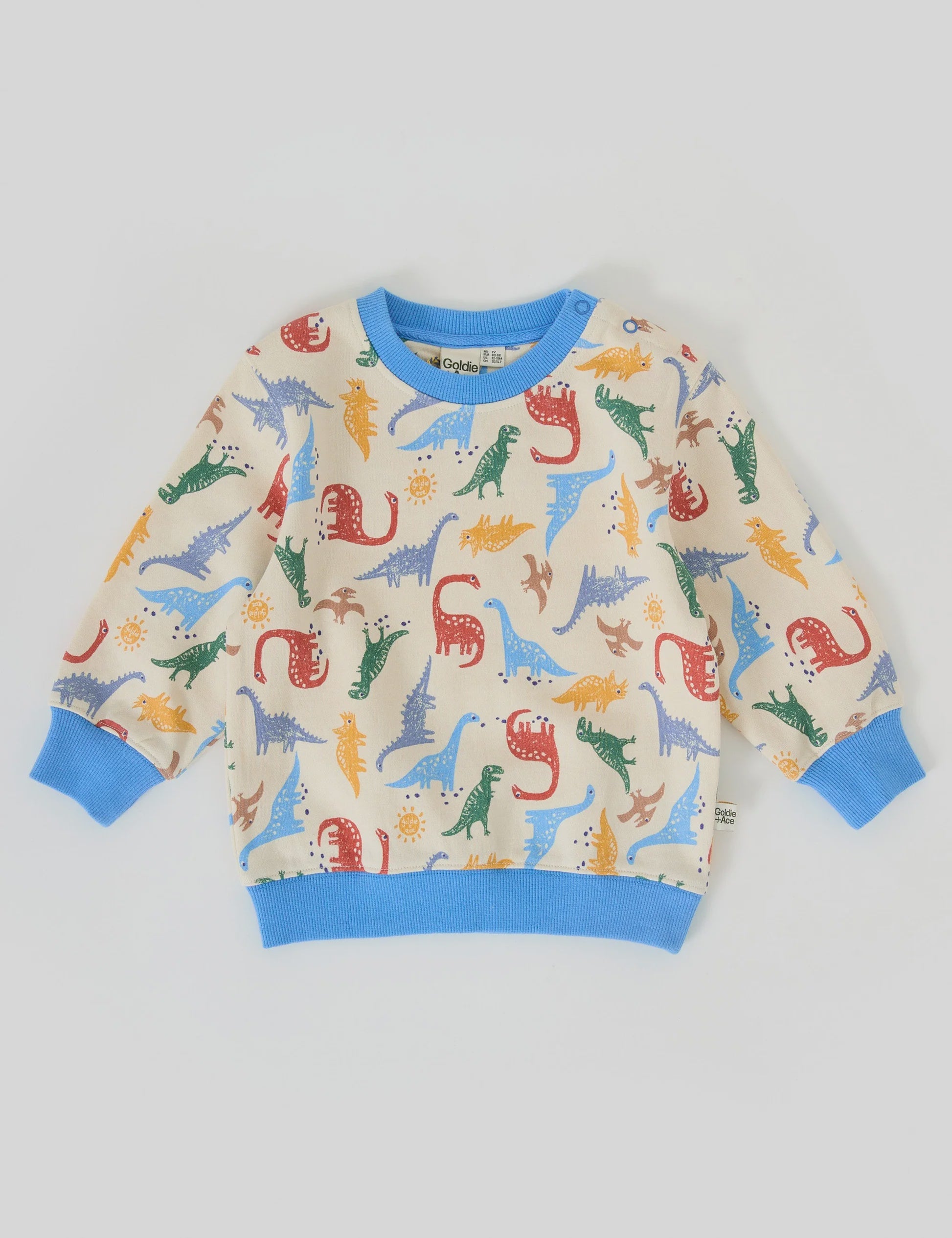 Goldie & Ace - Dino-Mite Relaxed Terry Sweater