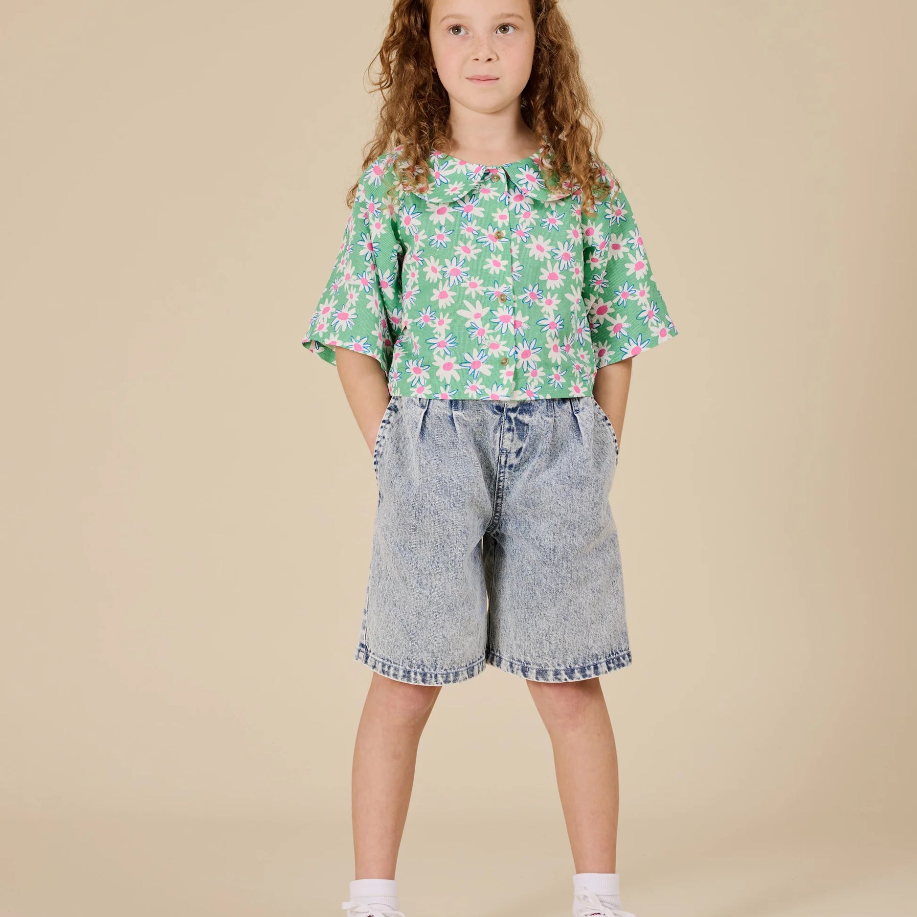 Goldie & Ace - Kirby Relaxed Denim Shorts