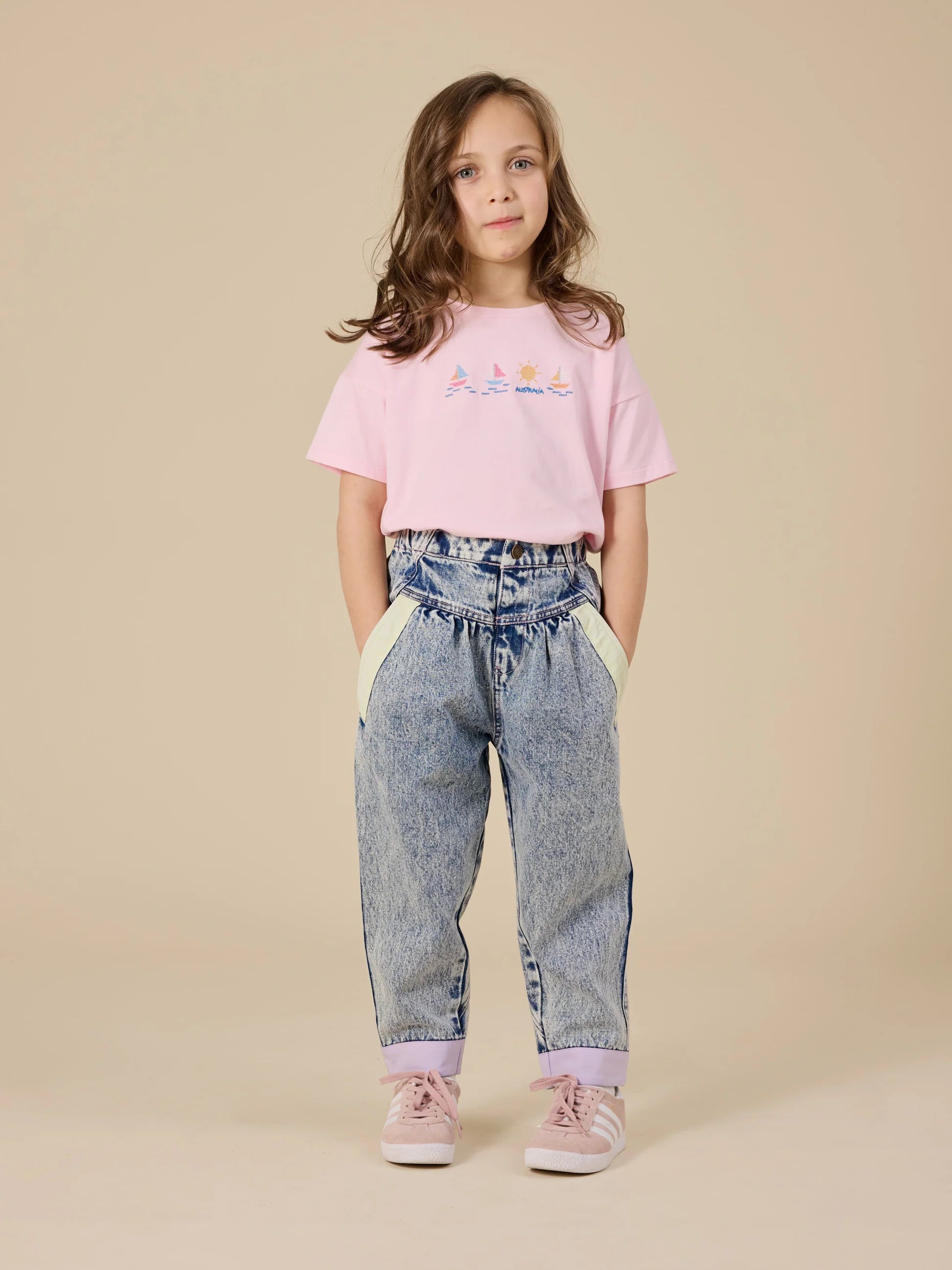 Goldie & Ace - Pastel Pop Nora Denim Pant