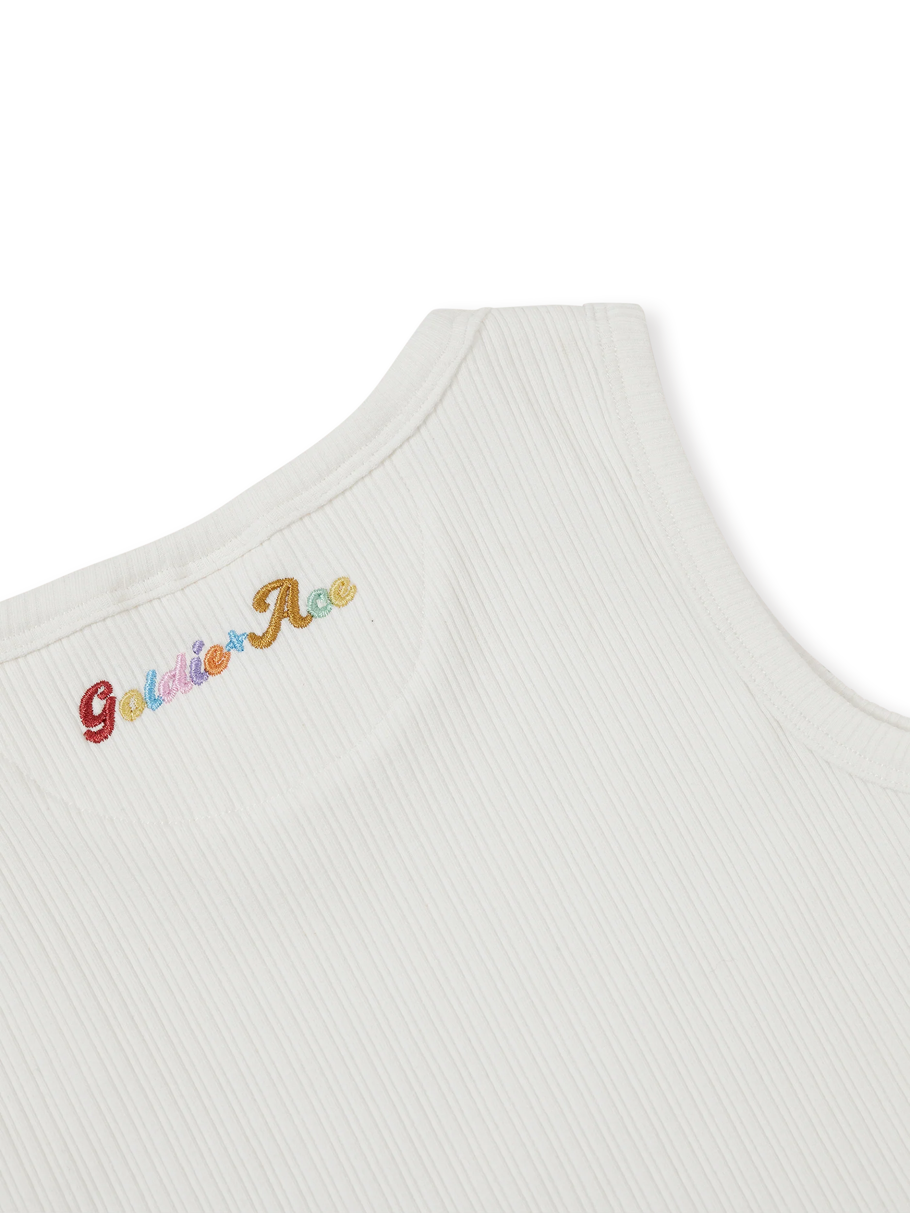 Goldie & Ace - White Rib Tank