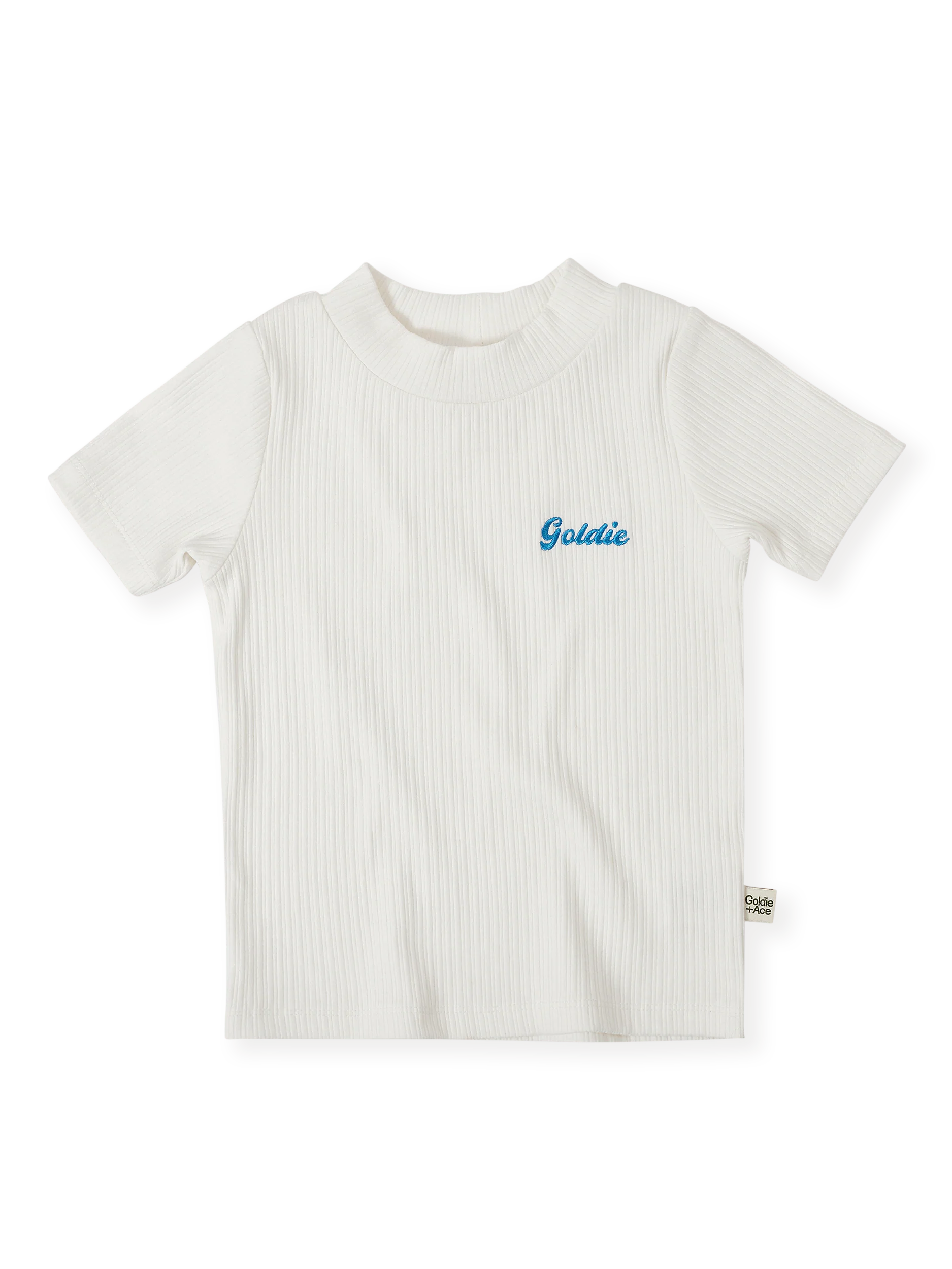 Goldie & Ace - Kai Rib T-Shirt White