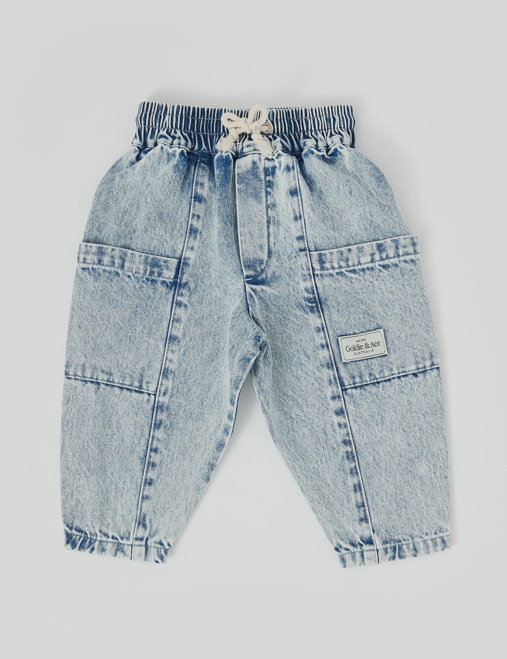 Goldie + Ace - Kit Denim Pocket Pant - Light Denim