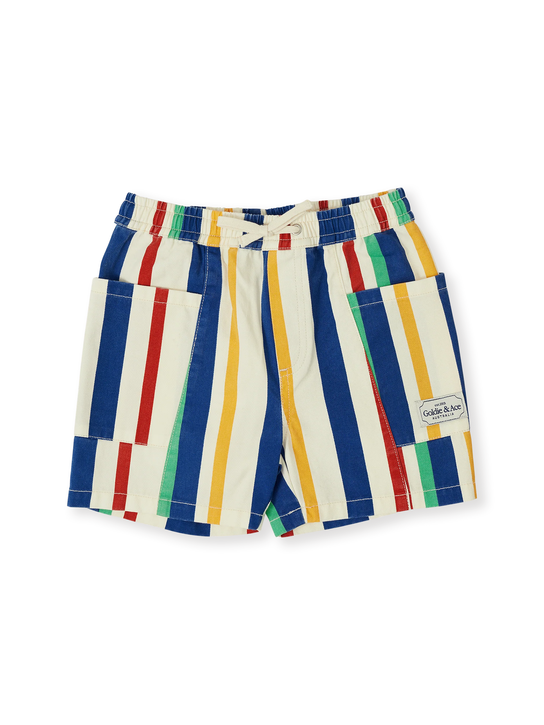 Goldie & Ace - 90's Bold Stripe Noah Denim Pocket Shorts