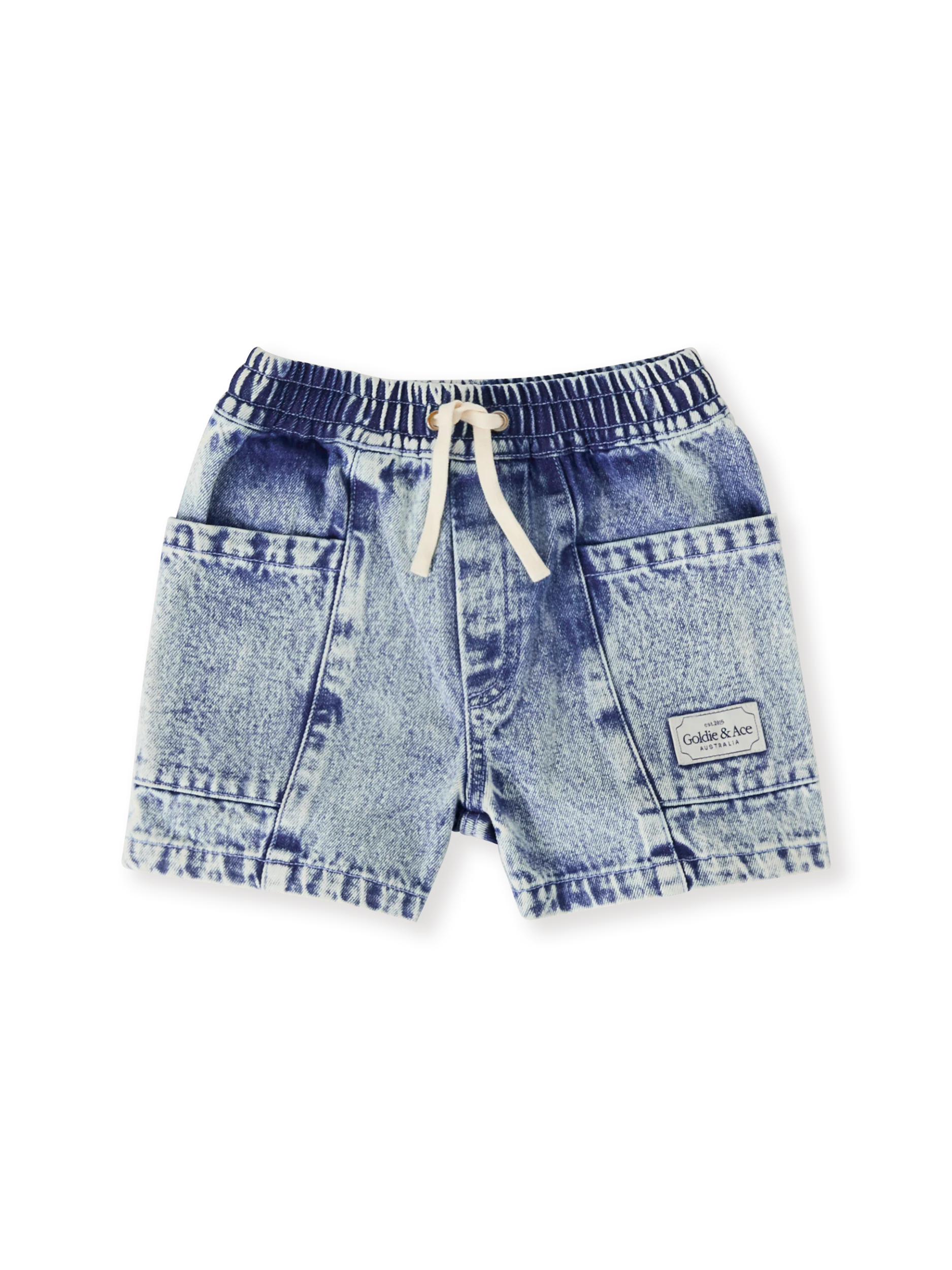 Goldie & Ace - Noah Denim Pocket Shorts Light Denim