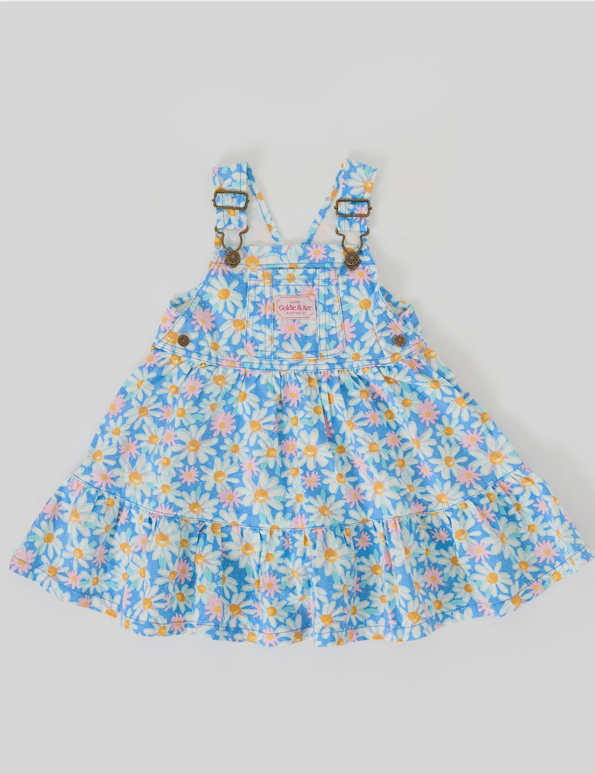 Goldie & Ace - Seaside Daisy Tully Tiered Pinafore Dress