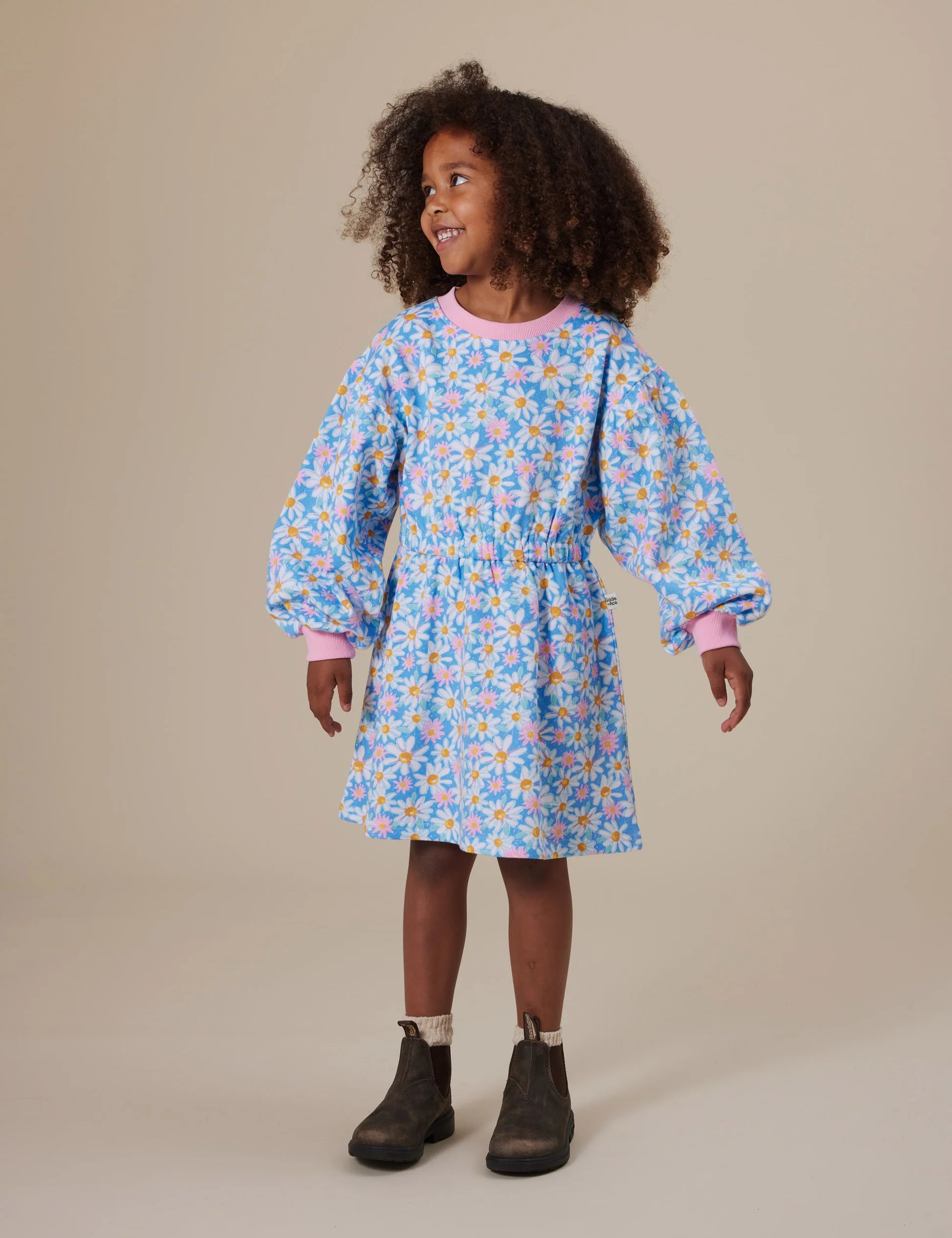Goldie & Ace - Seaside Daisy Leah Long Sleeve Dress
