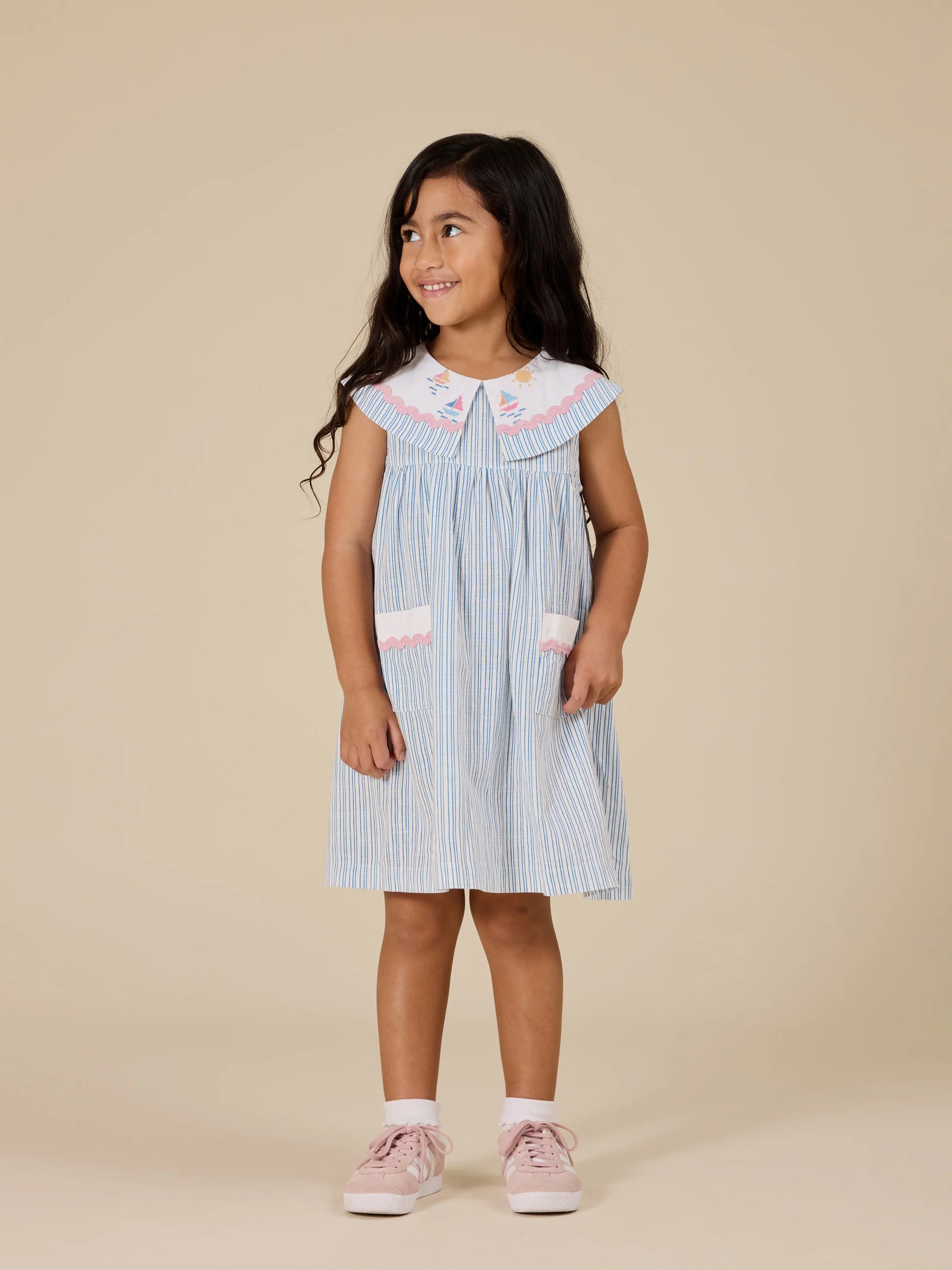 Goldie & Ace - Sailor Stripe Lucy Collared Dress