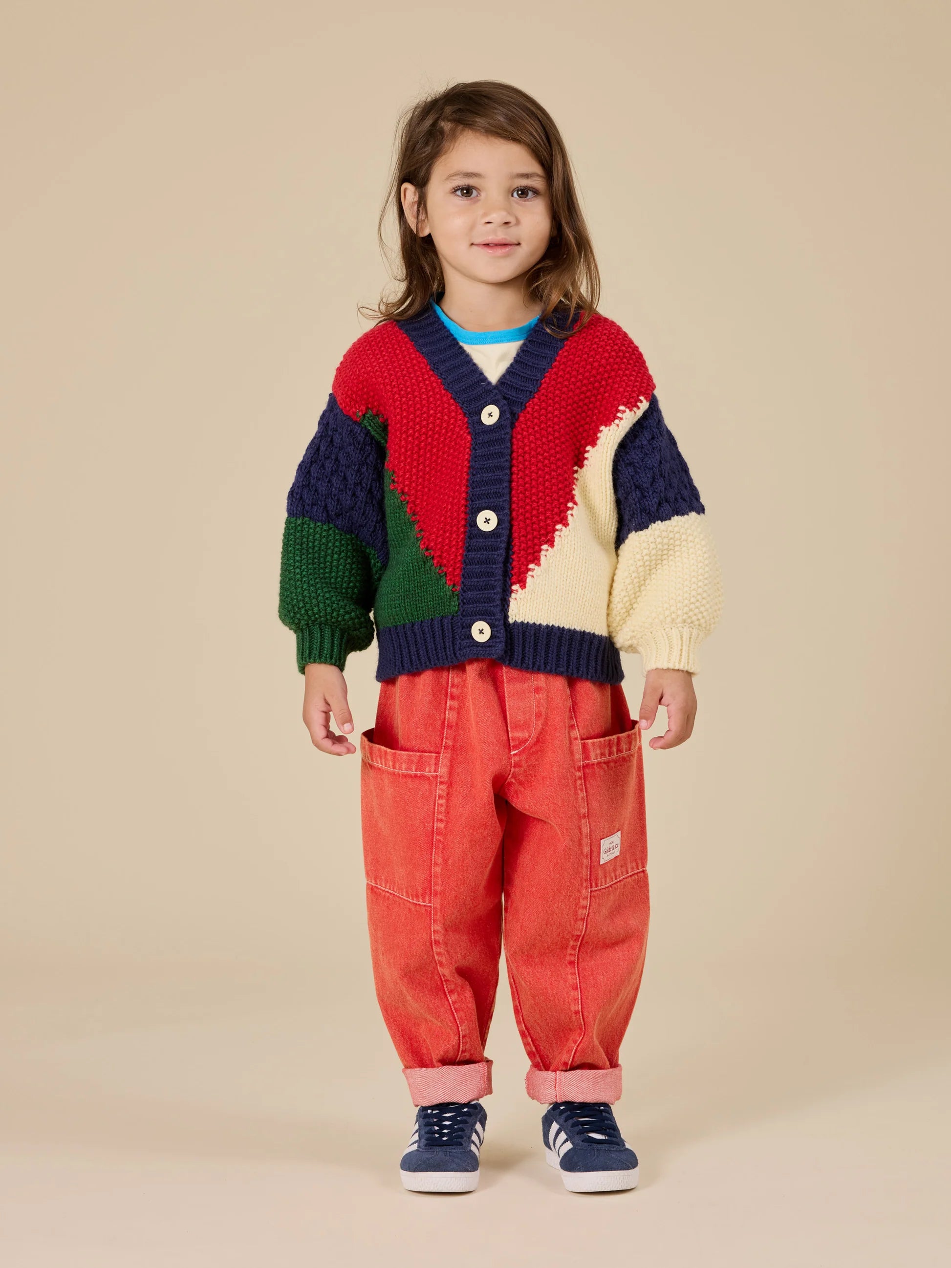 Goldie + Ace - Kit Denim Pocket Pant - Apple Red