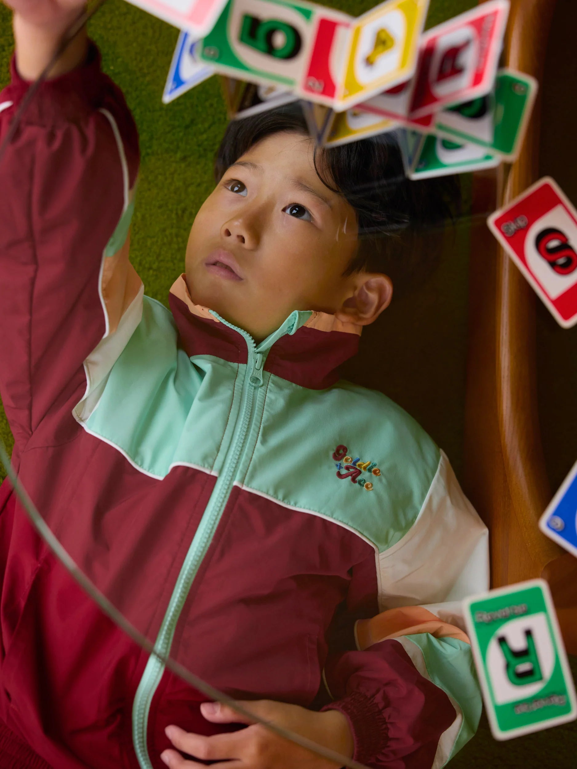 Goldie & Ace - Fun Run Retro Spray Jacket Brick