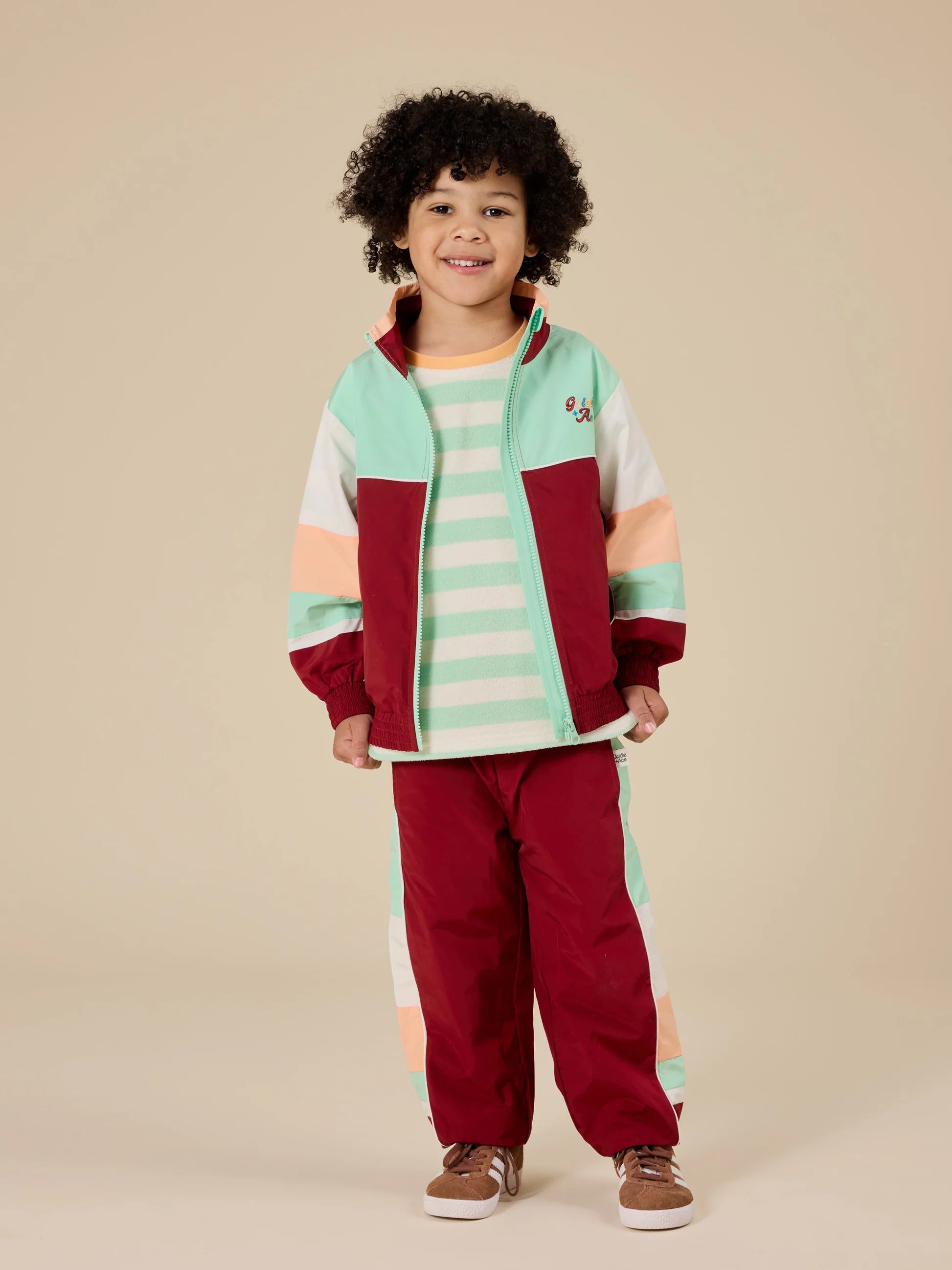 Goldie & Ace - Fun Run Retro Spray Jacket Brick