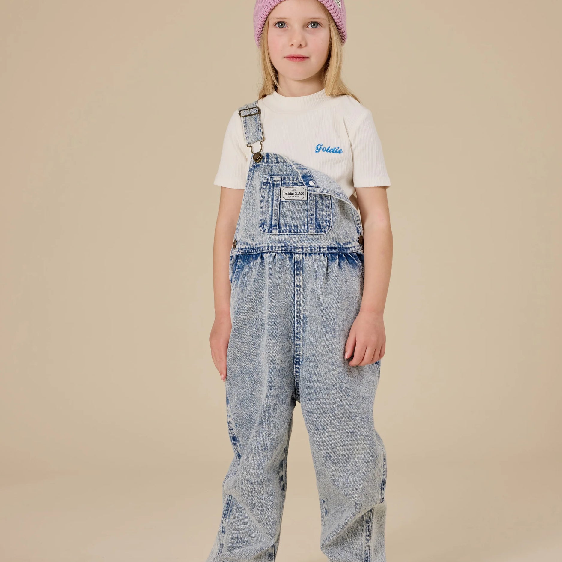 Goldie & Ace - Kai Rib T-Shirt White