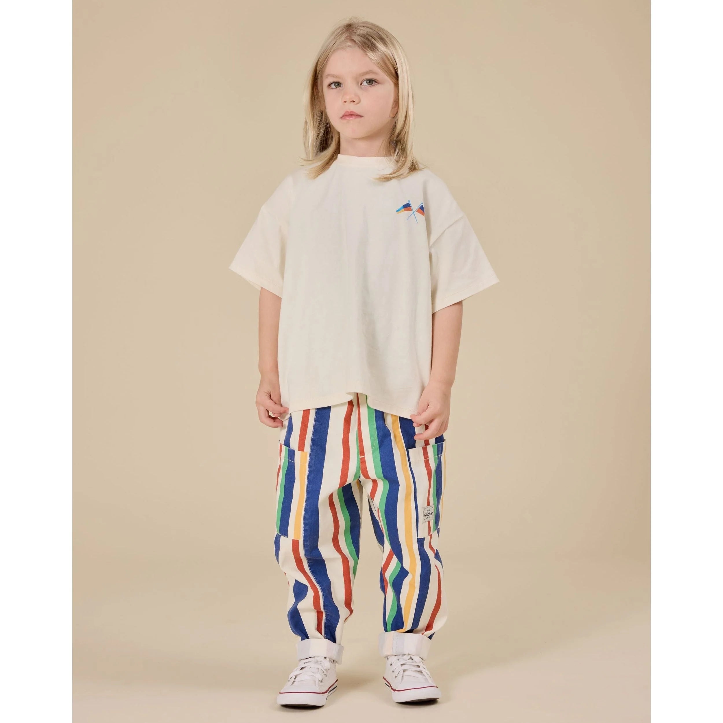 Goldie & Ace - 90's Bold Stripe Kit Denim Pocket Pant