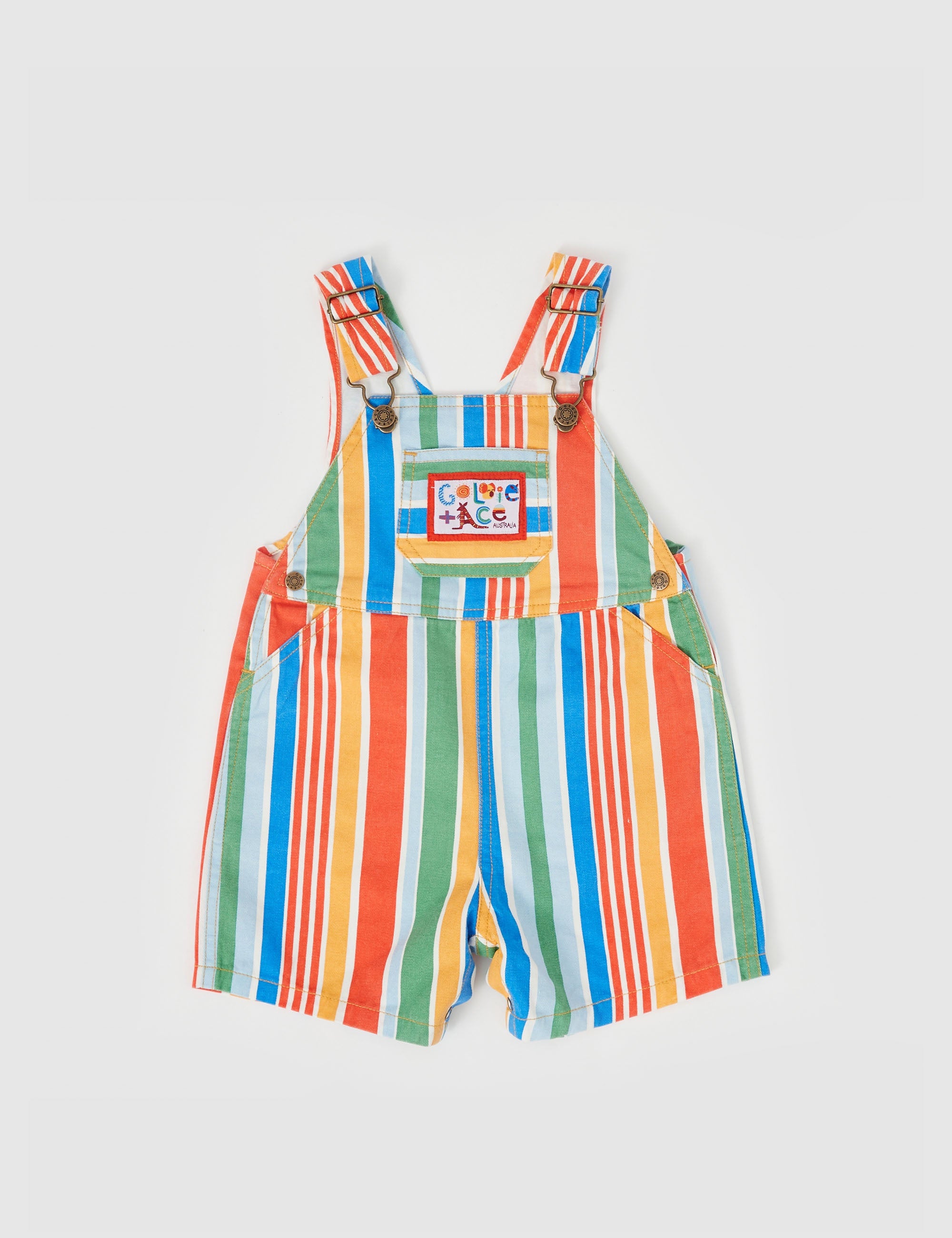 Goldie & Ace - Burton Land Down Under Stripe Denim Overalls Primary