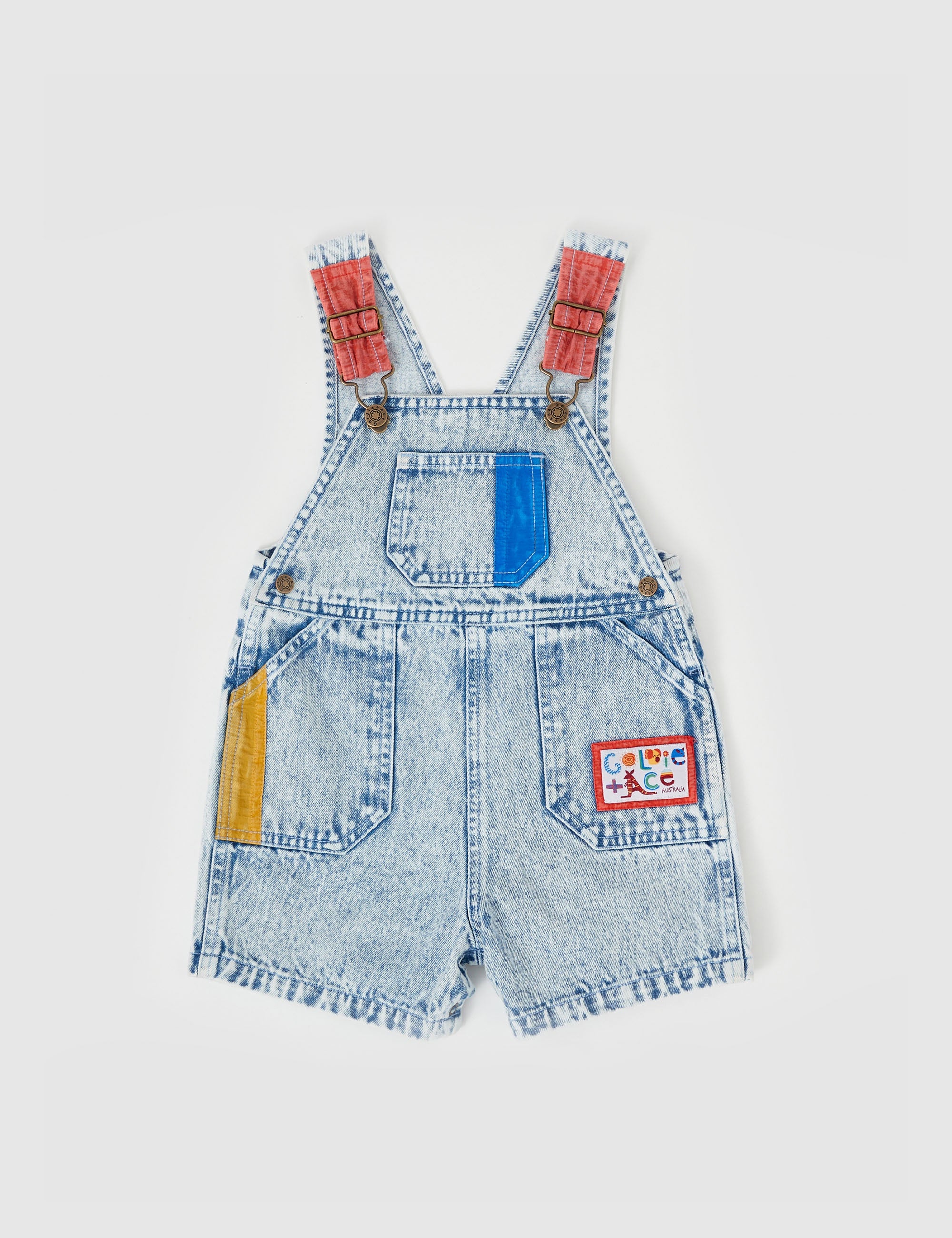 Goldie & Ace - Burton Colour Pop Denim Overalls