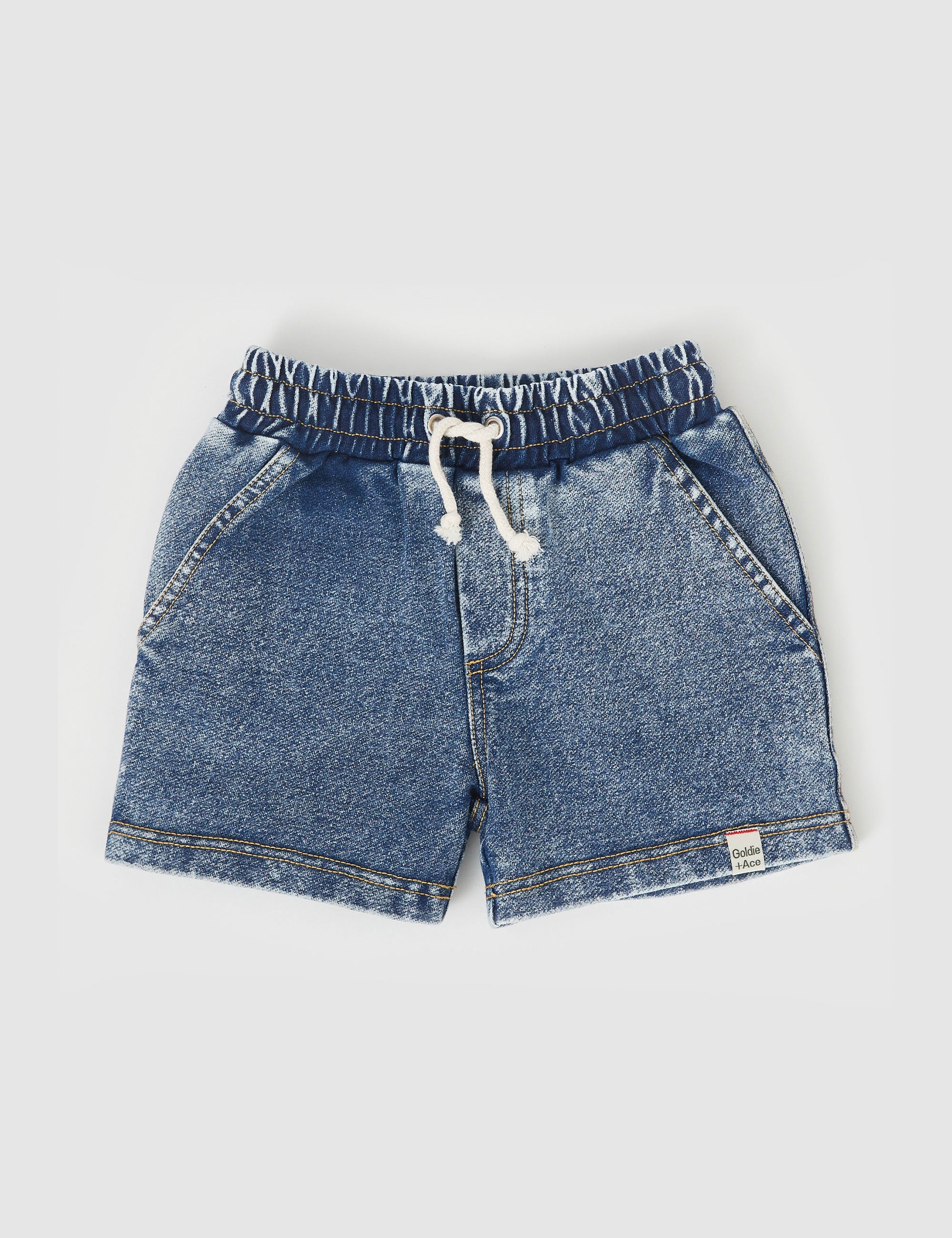 Goldie & Ace - Noah French Terry Denim Look Shorts