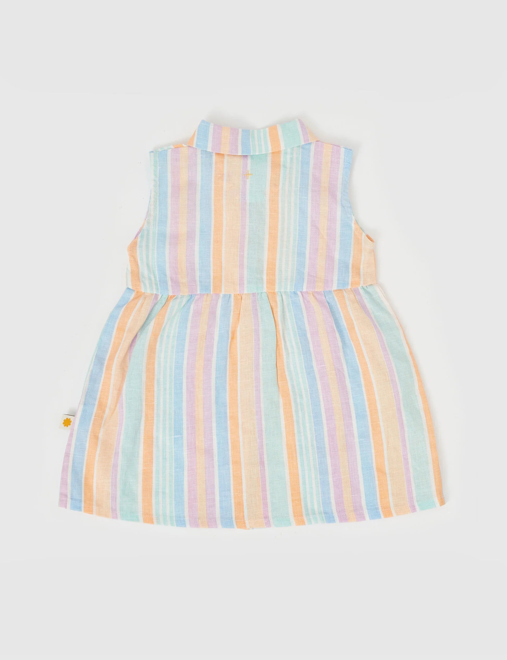 Goldie & Ace - Rudy Linen Dress - Pastel Stripe
