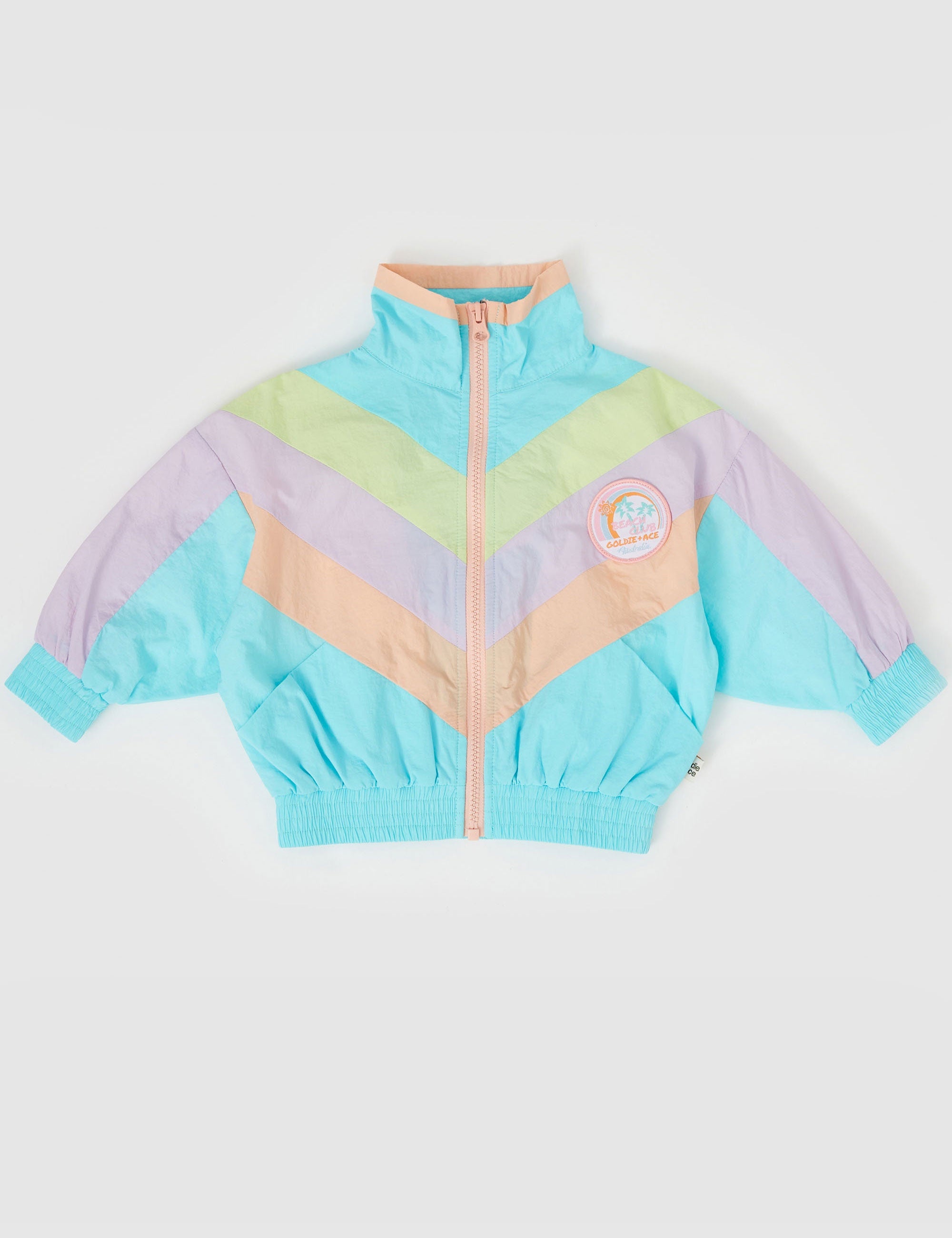 Goldie & Ace - Retro Lightweight Spray Jacket - Lagoon Multi