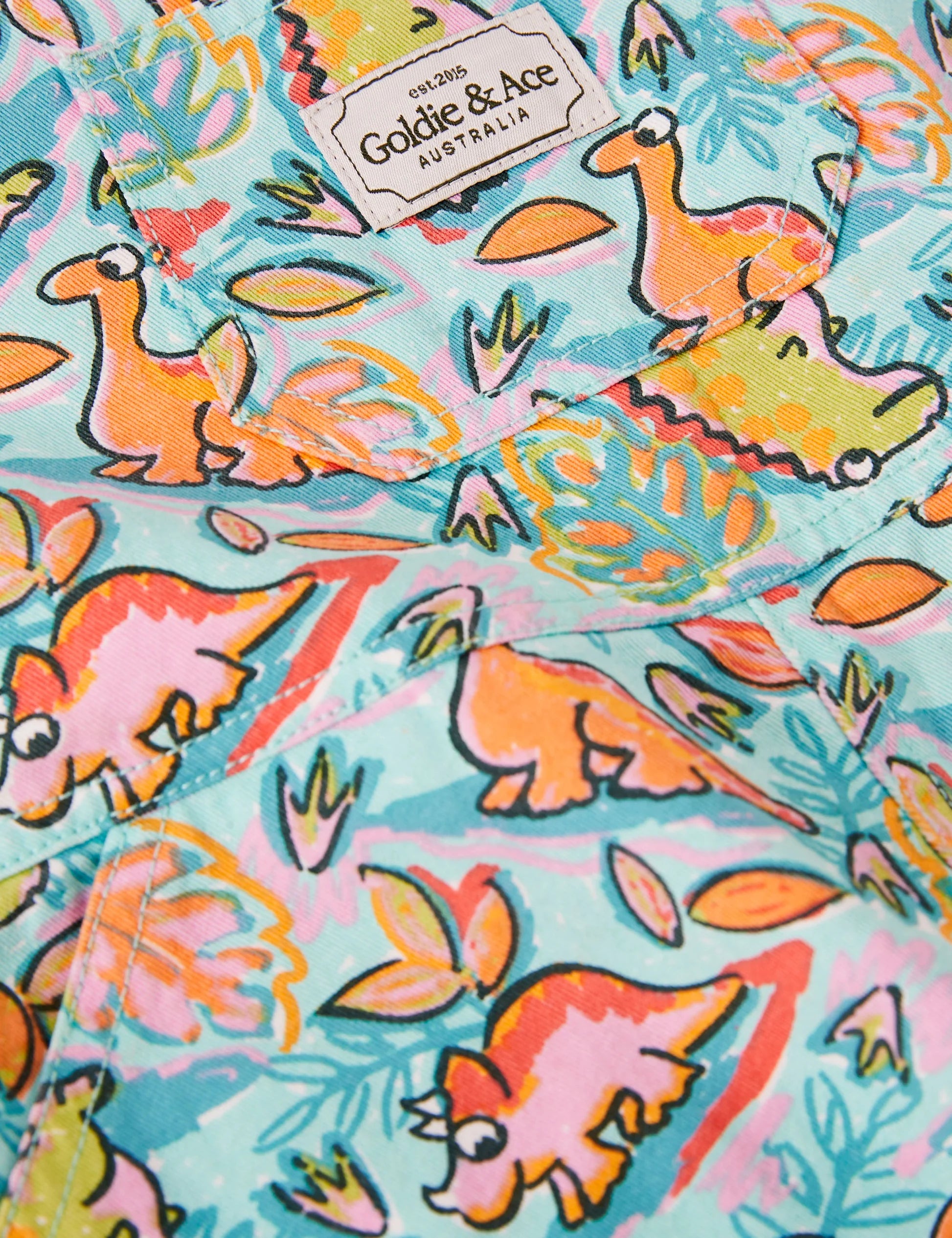 Goldie & Ace - Burton Dino Jungle Denim Overalls