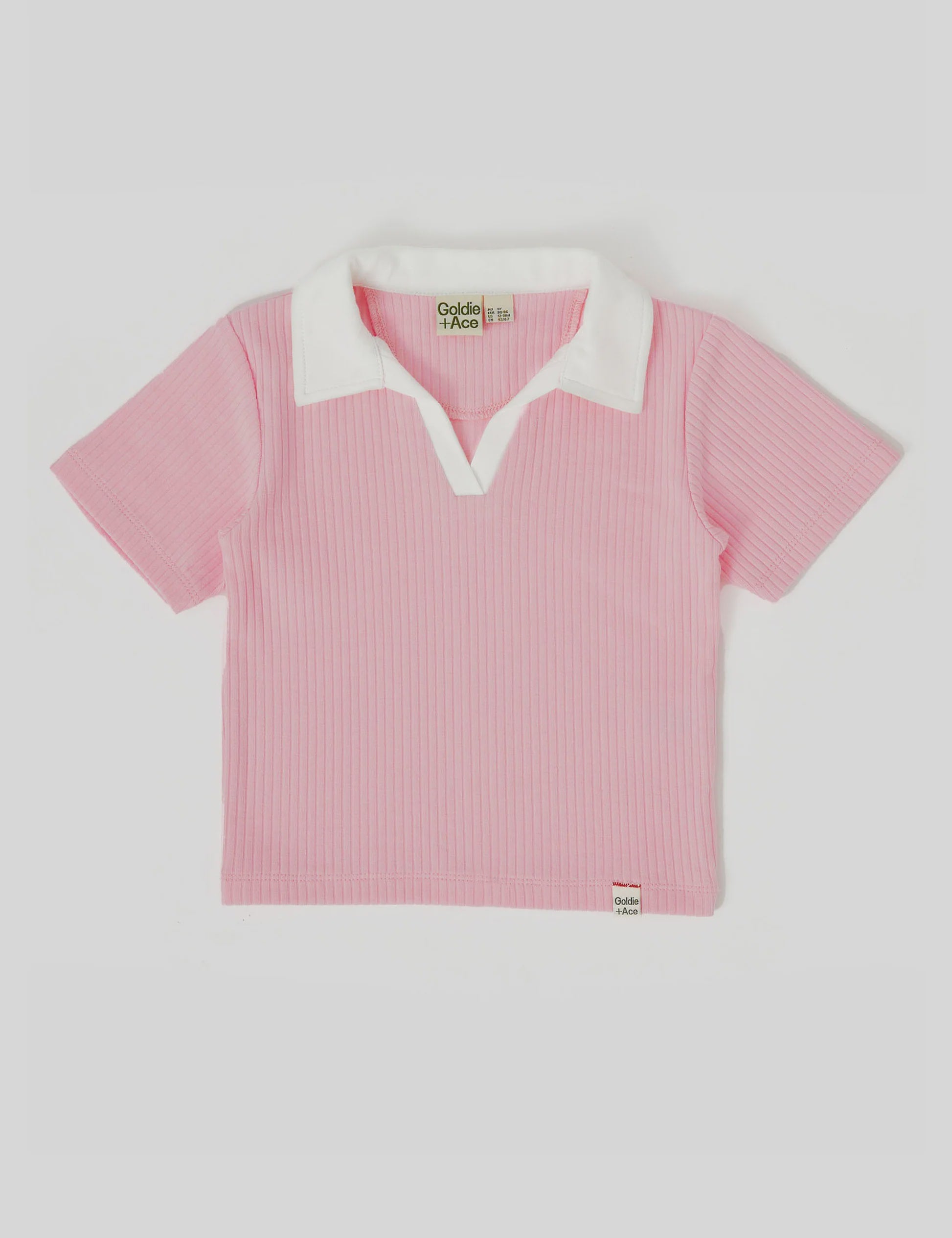 Goldie & Ace - Pia Collared T-Shirt - Bubblegum