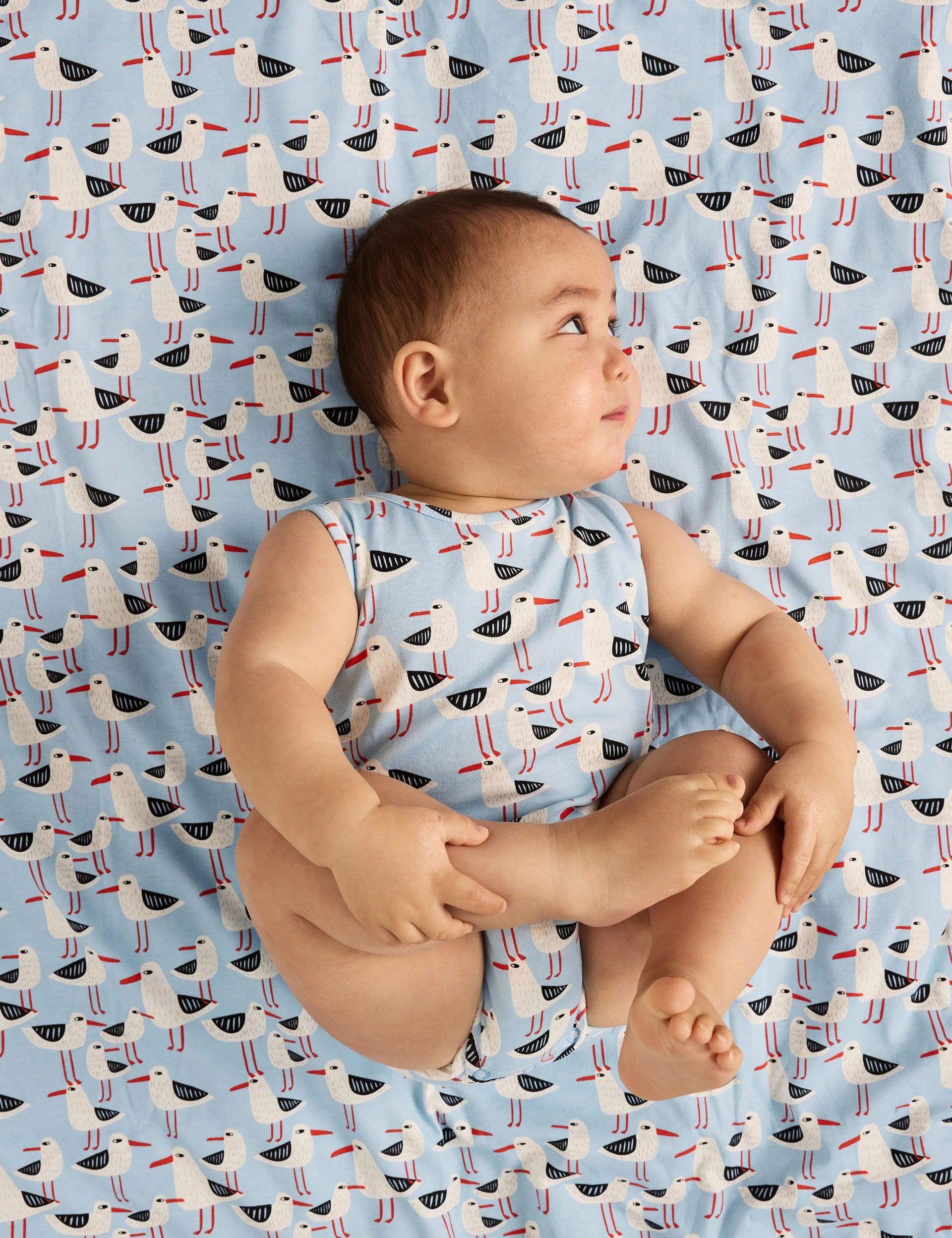 Goldie & Ace - Seagulls Print Bubble Romper