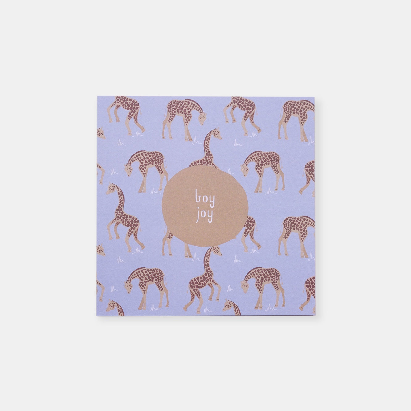 Two Little Ducklings - Greeting Card - Baby Boy Giraffe