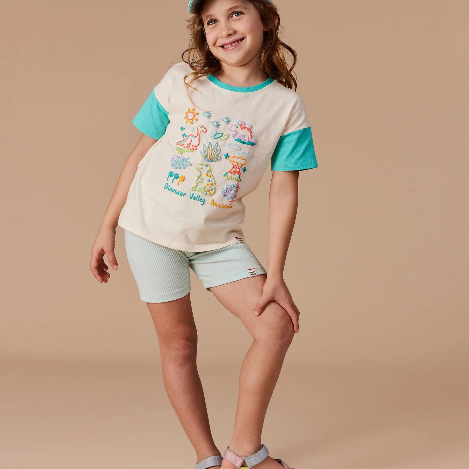 Goldie & Ace - Lara Rib Shorties - Lagoon