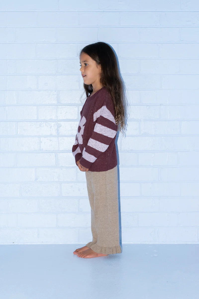Grown - Bloom Knit Pull Over - Plum