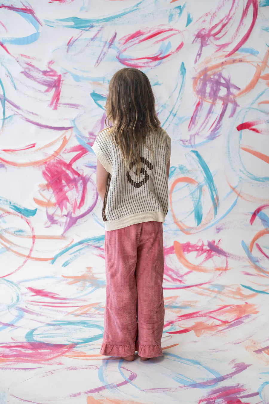 Grown Clothing - Organic Swirl Knit Vest - Milk