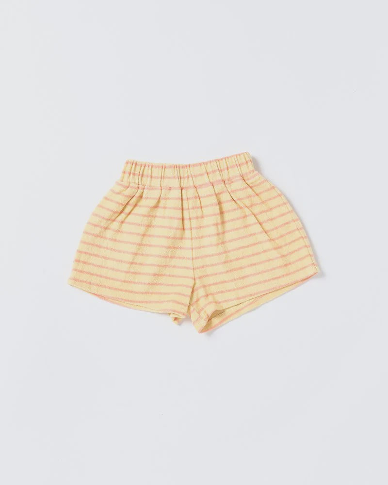 Walnut Melbourne - Huey Short - Terry Stripe Yellow