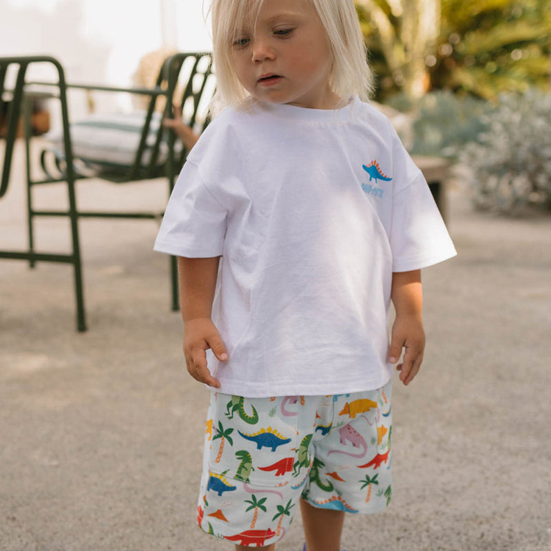 Walnut Melbnourne - Felix Tee - Rainbow Dino