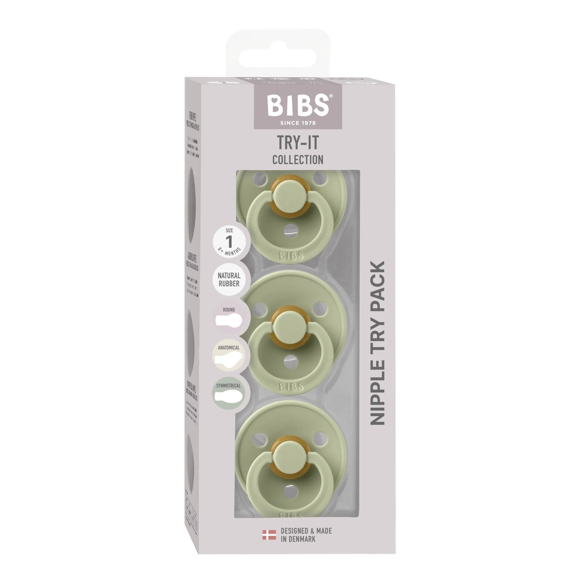 BIBS - TRY-IT - Starter 3 pack - Sage