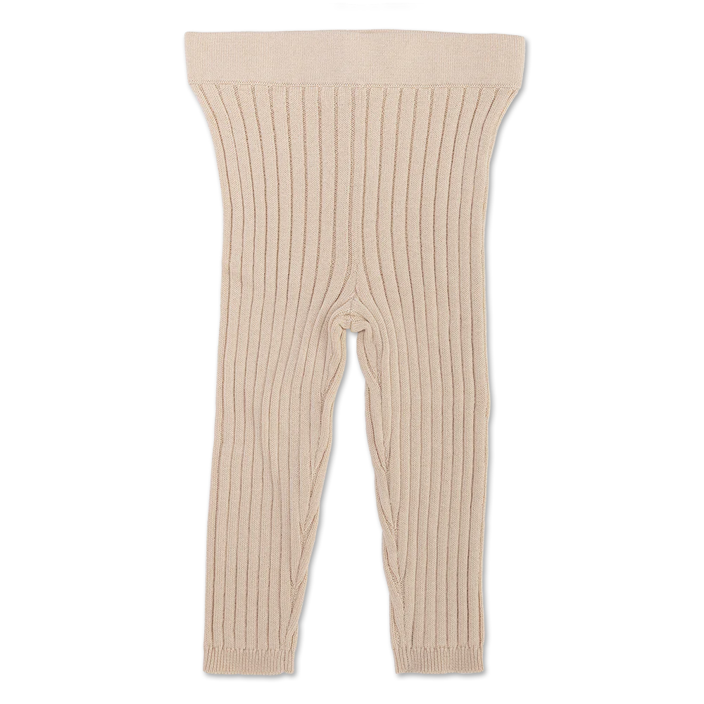 Grown Clothing - Organic Ribbed Essential Leggings - Pebble