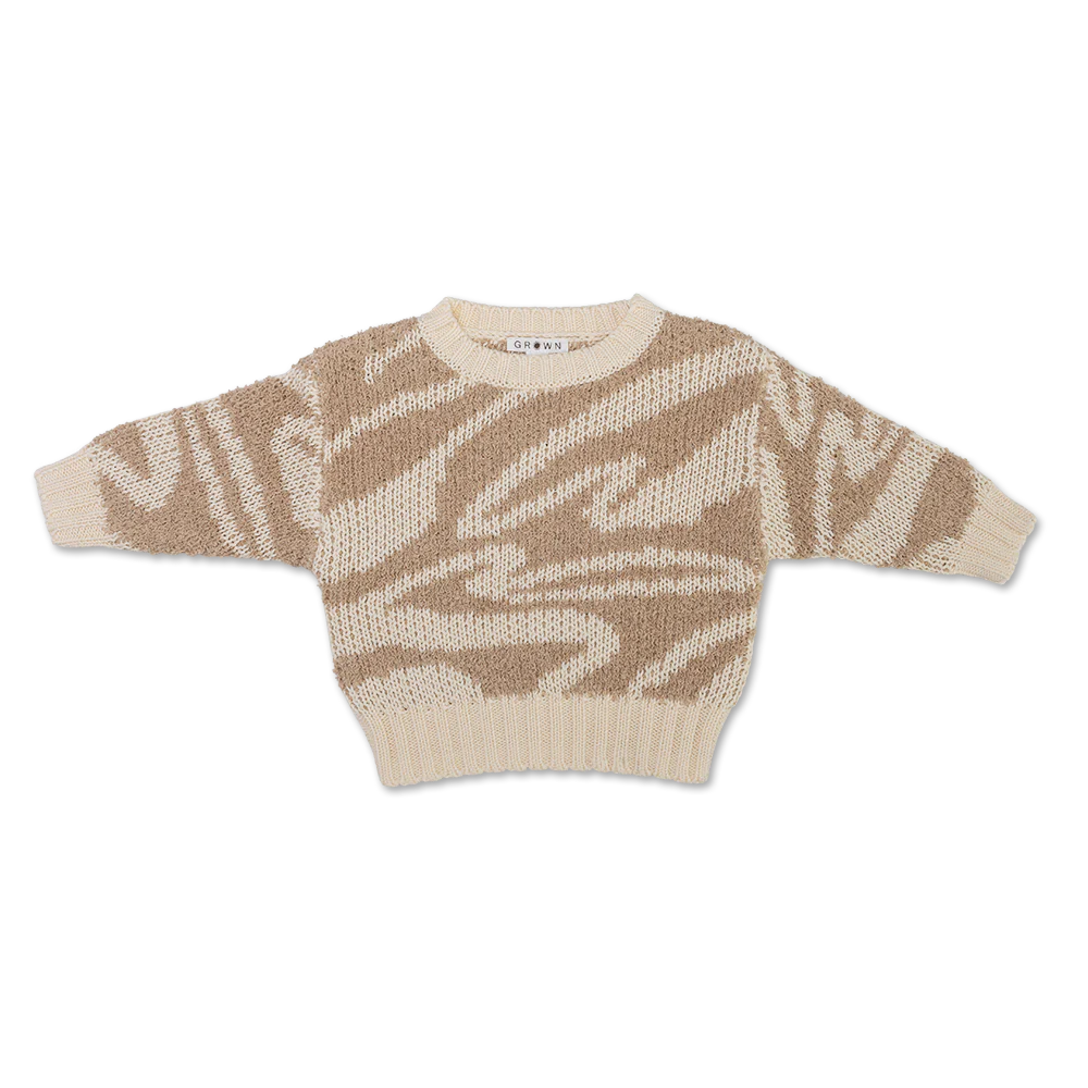 Grown - Teddy Ripple Pull Over - Stone