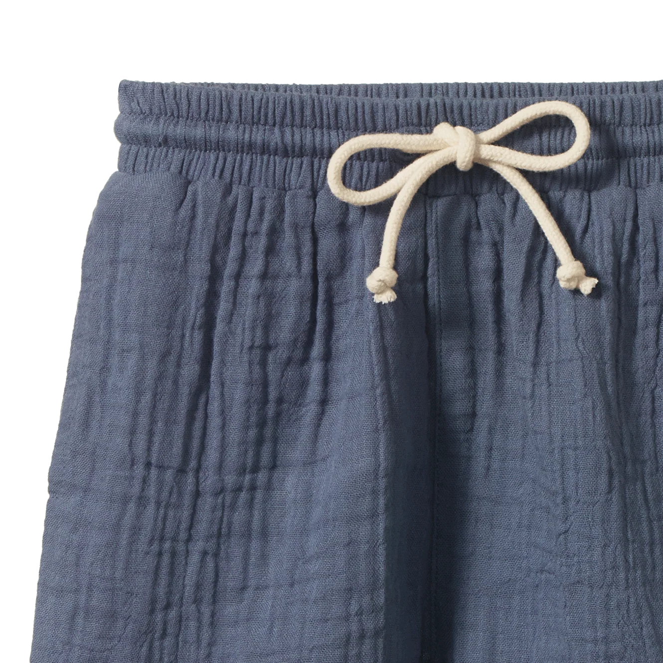 Nature Baby - James Muslin Short - Vintage Indigo
