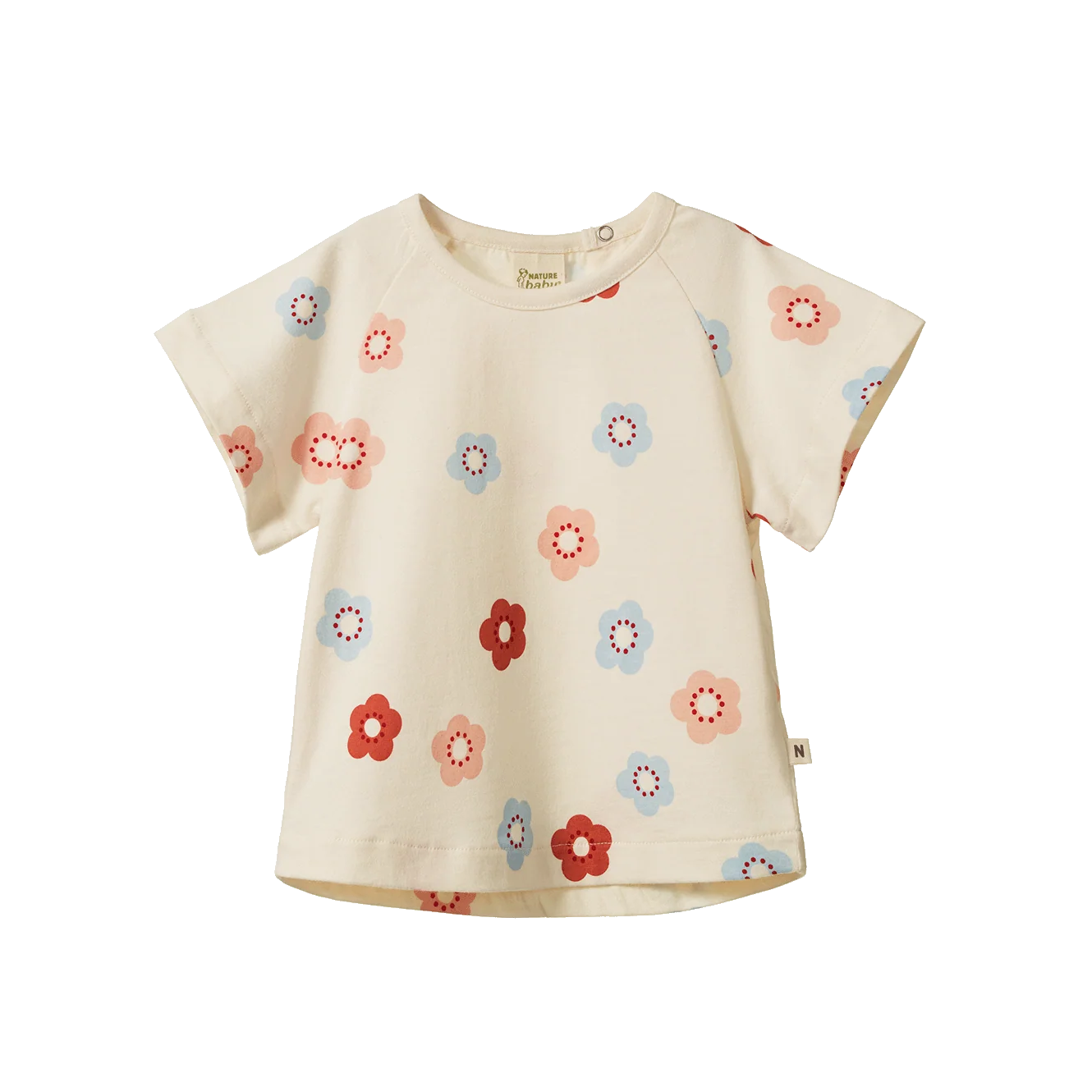 Nature Baby - Juniper Tee - Flora Stamp Print