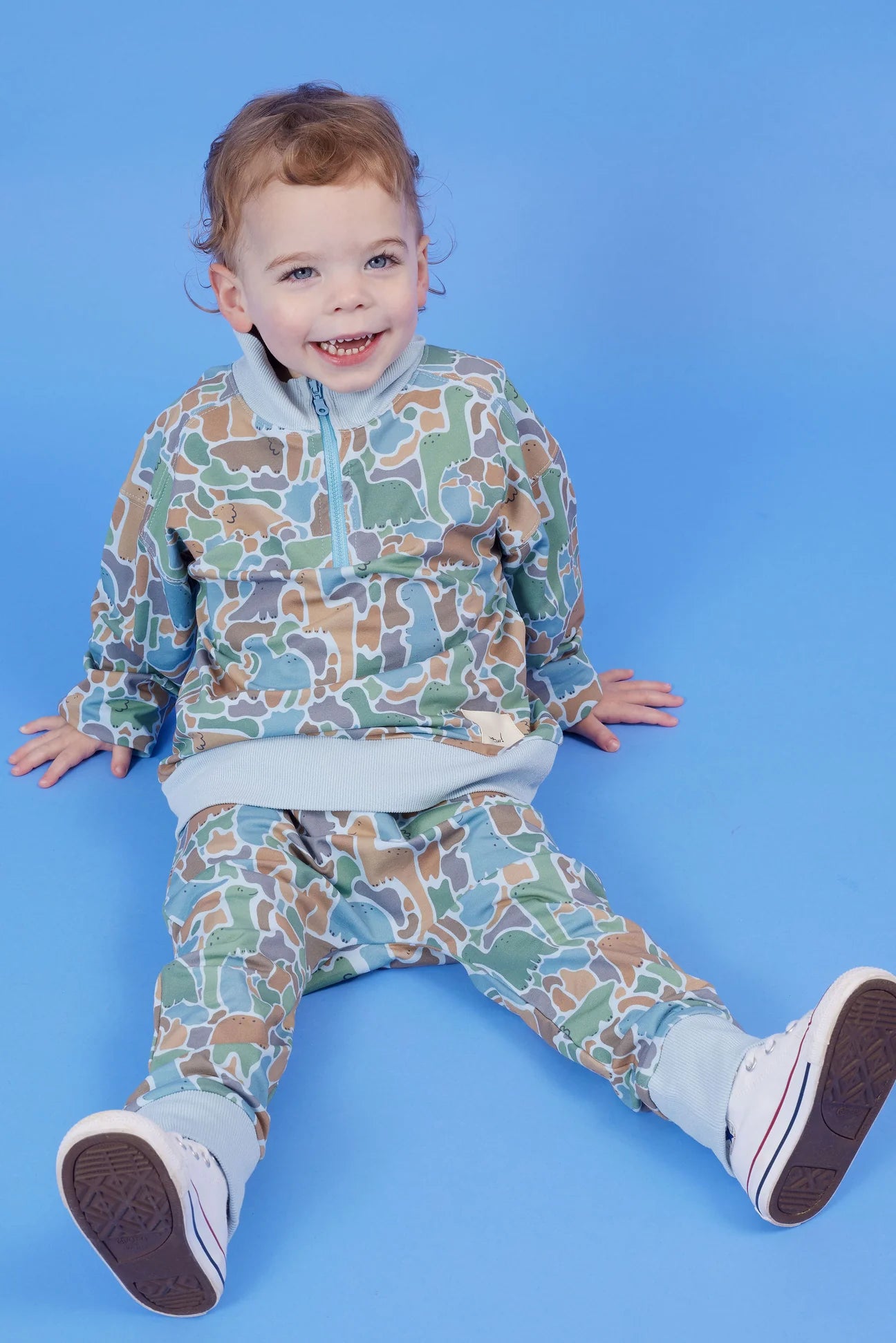 Kapow Kids - Dino-Saw Half Zip Sweater