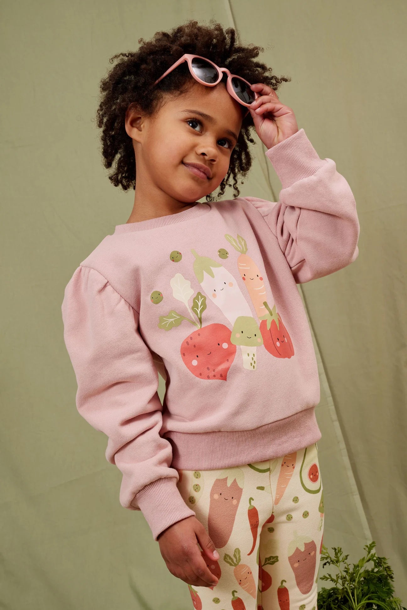 Kapow Kids - Veggie Crew Puff Sweater