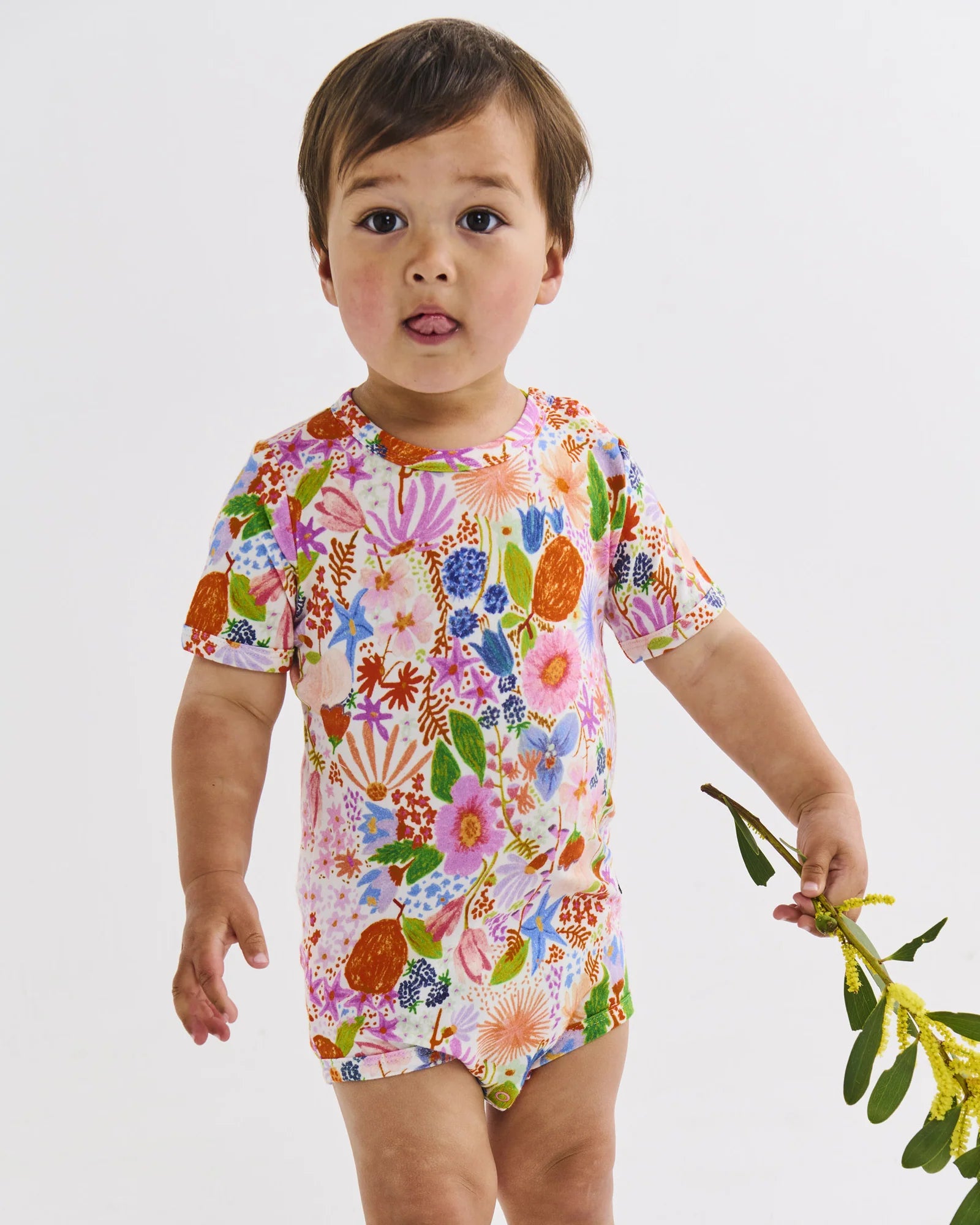 Kip & Co - Meandering Meadow Organic Short Sleeve Bodysuit