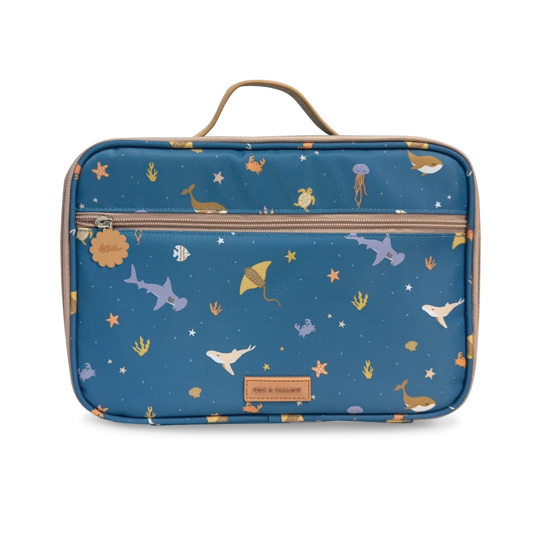 Fox & Fallow- Ocean Creatures Large Lunch Bag