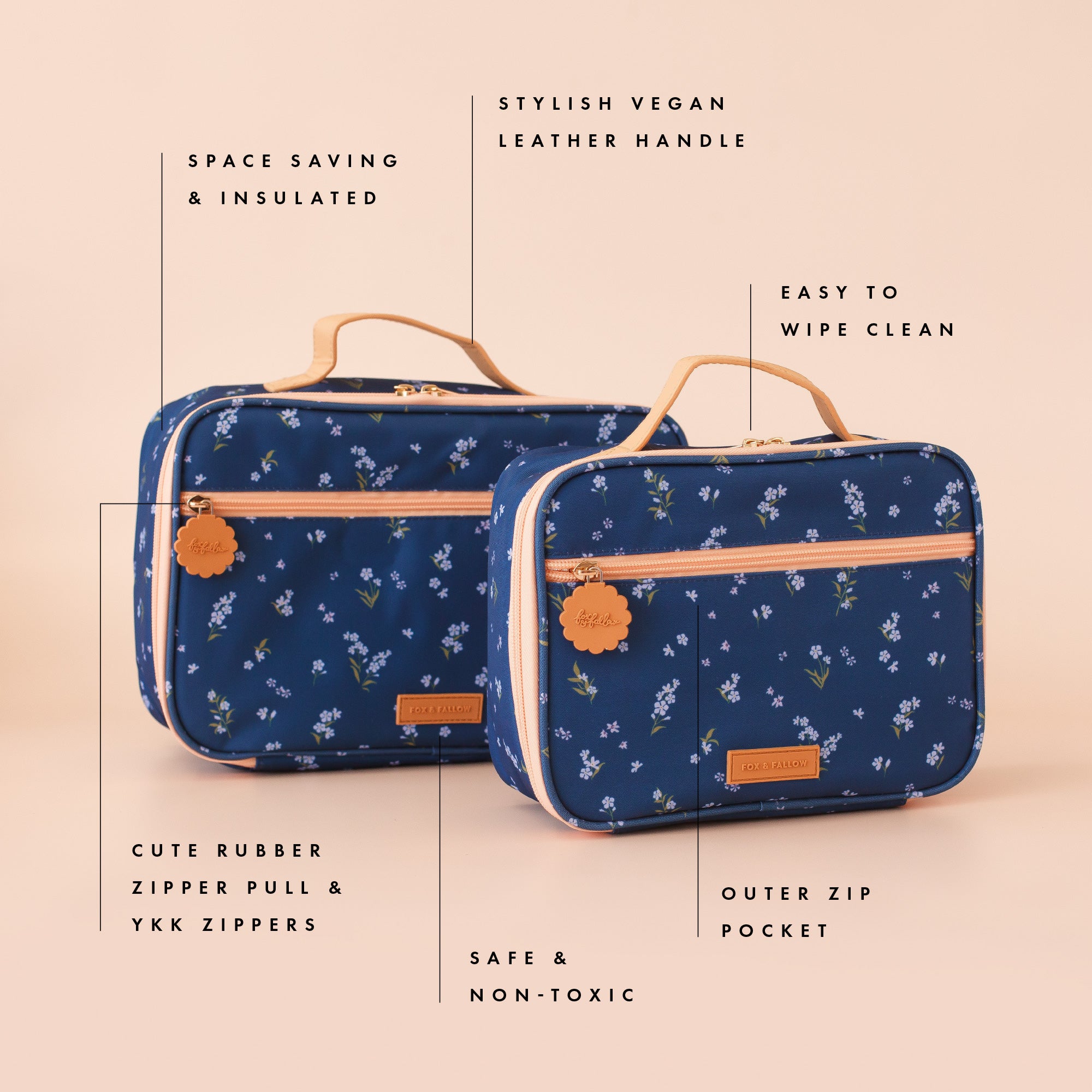 Fox & Fallow- Daisy Chain Large Lunch Bag