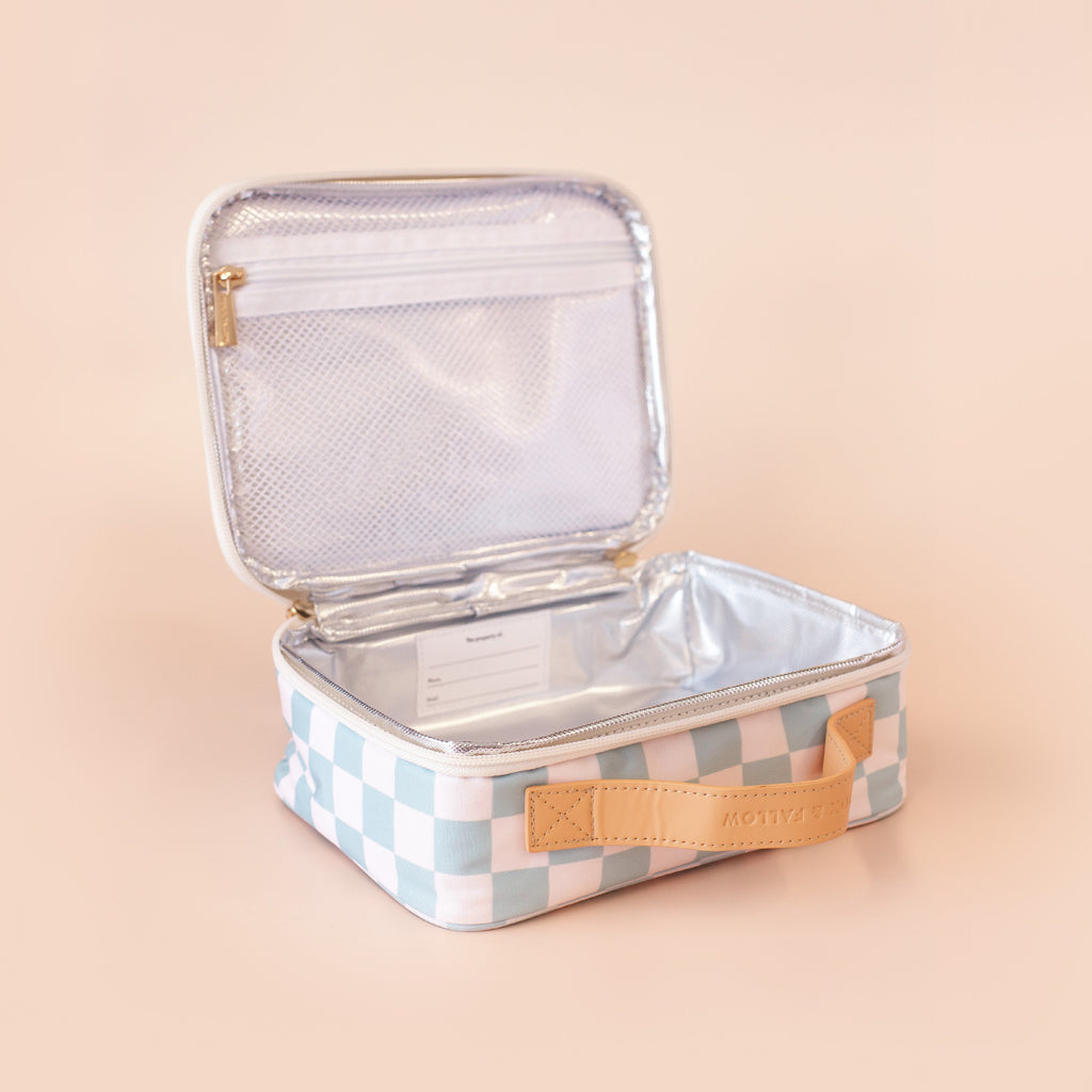Fox & Fallow - Sage Check MINI Lunch Bag