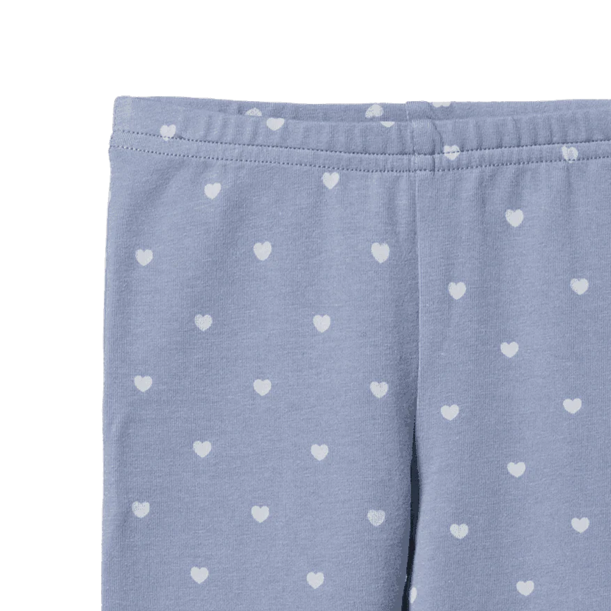 Nature Baby - Legging - Hearts Bluebelle Print